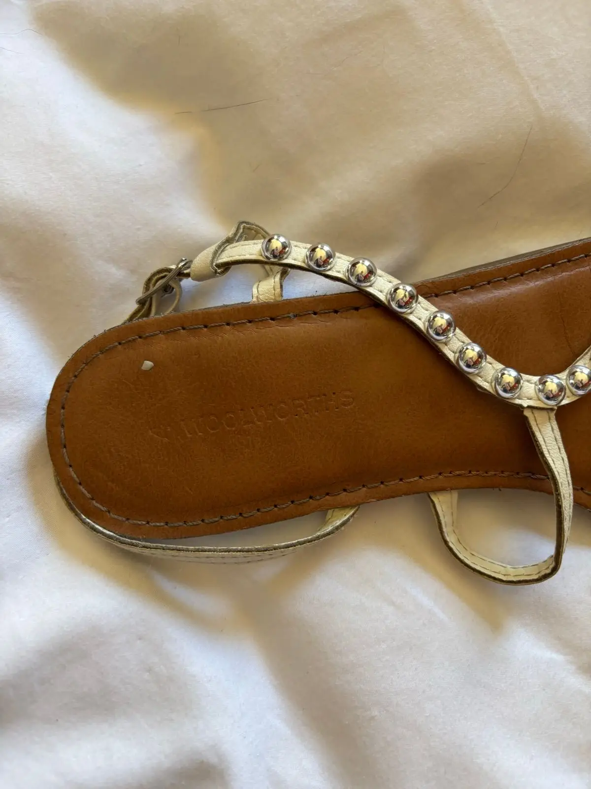 Woolworths Studded Flat Sandals Brown