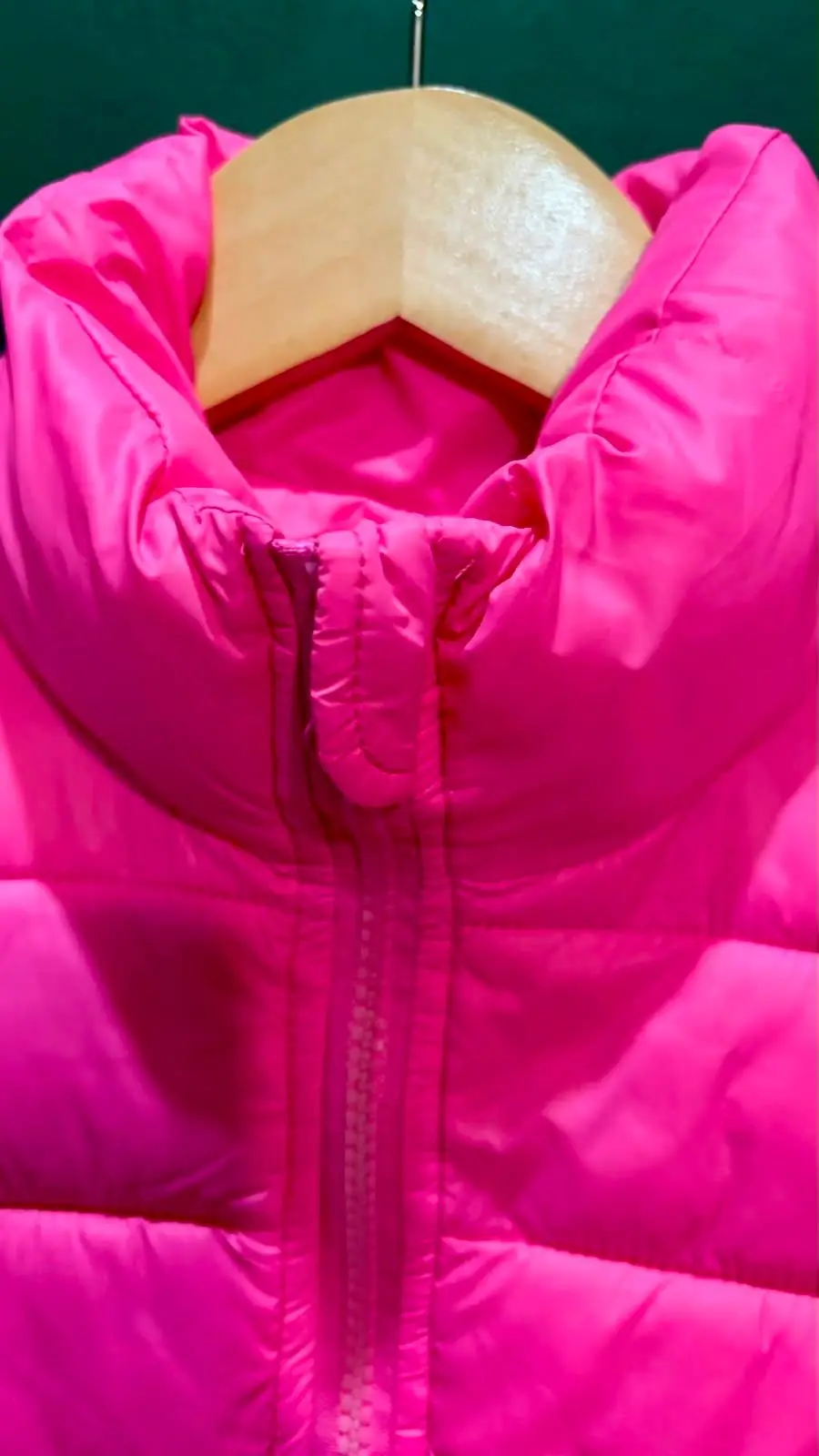 Shein Kids Bright Pink Puffer Jacket