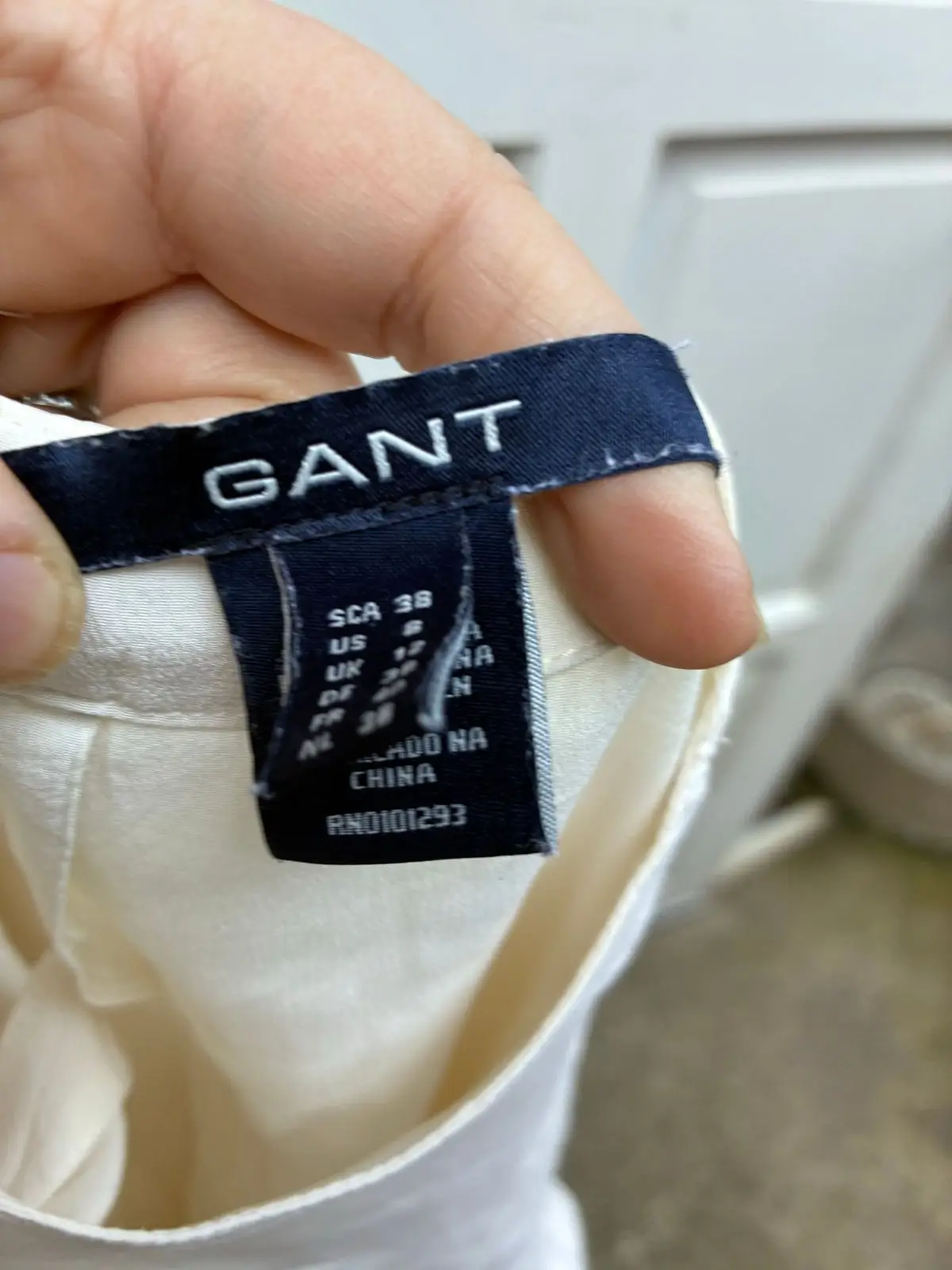 Gant White Short Sleeve Top