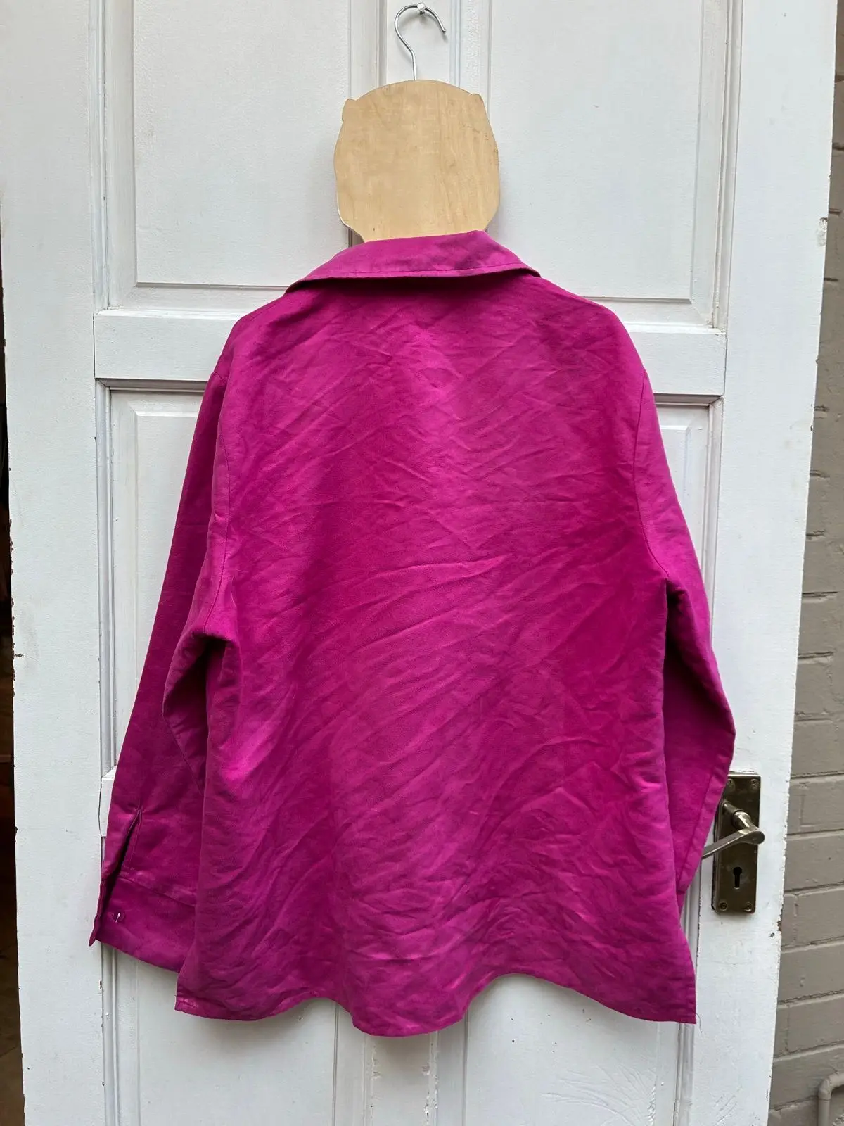 Miladys Magenta Long-Sleeve Button-Up Shirt