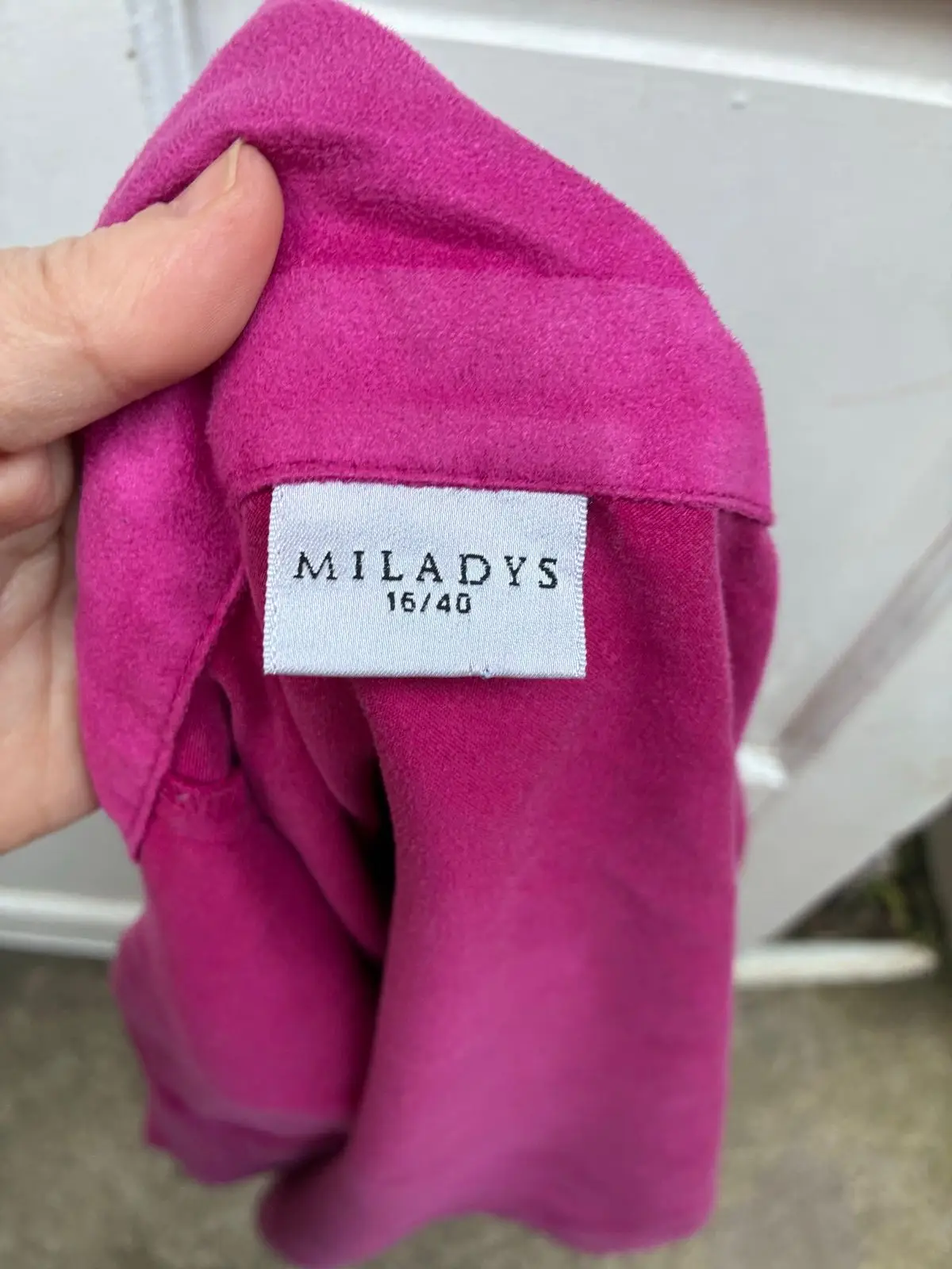 Miladys Magenta Long-Sleeve Button-Up Shirt