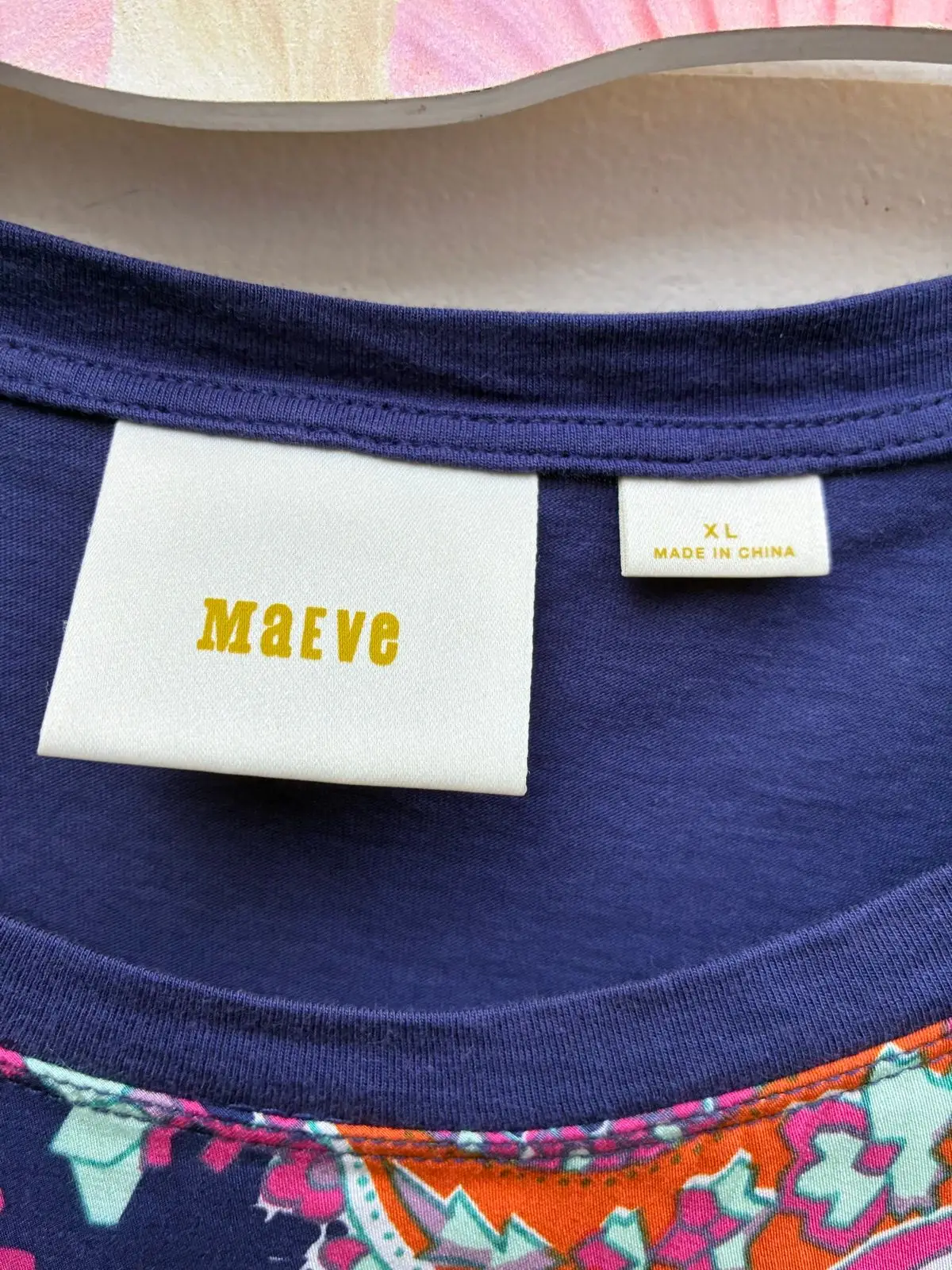 Maeve Anthropologie Purple Paisley Print Short Sleeve Top
