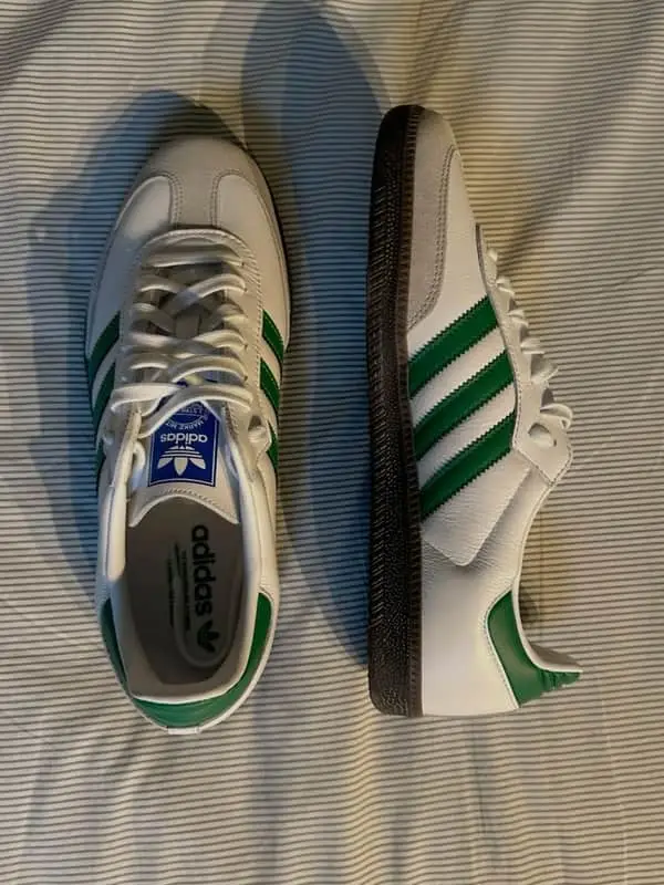 Green Adidas Sambas