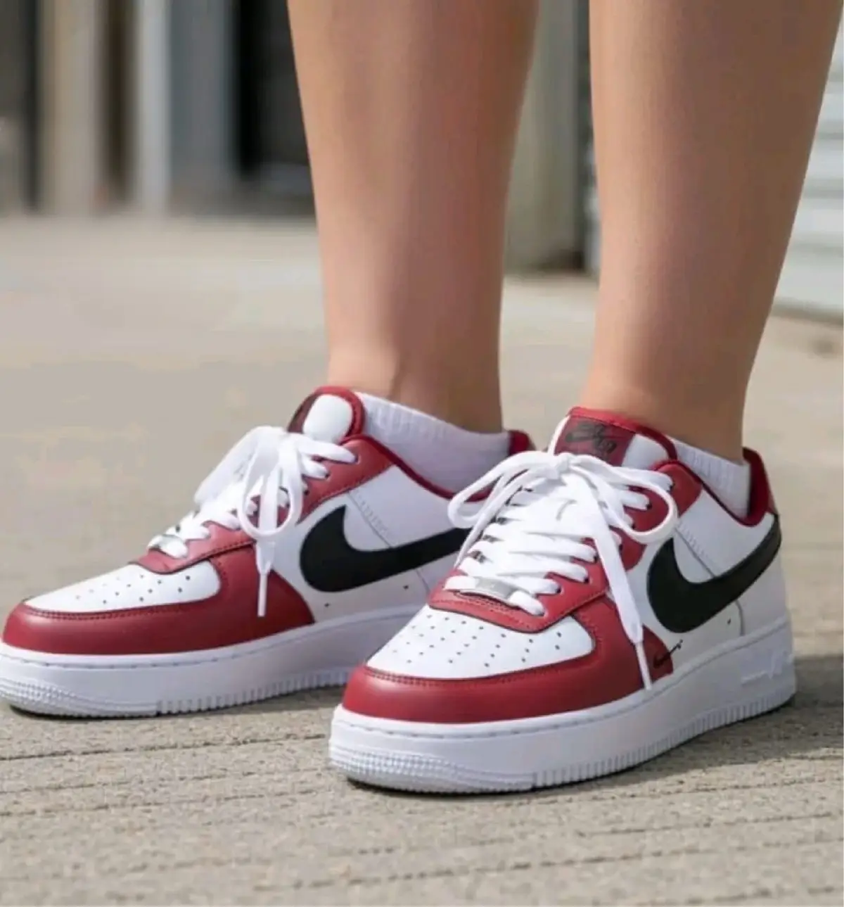 Nike Sneakers Red and White