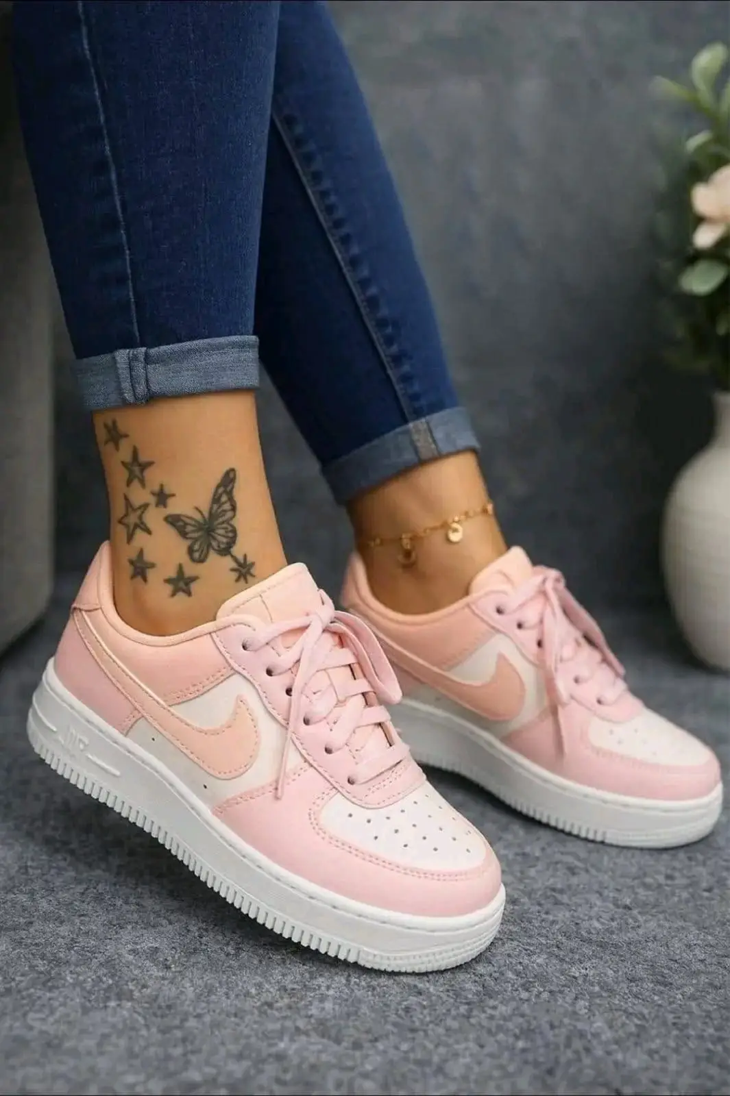 Nike Sneakers Red and White
