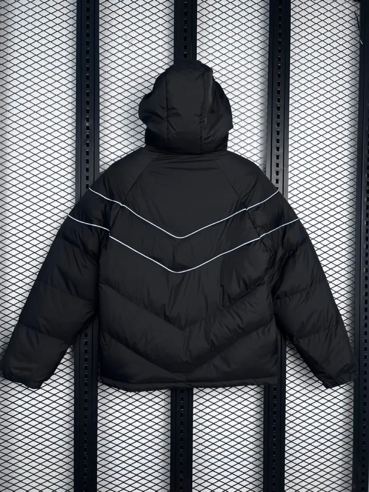 Nike Hooded Puffer Jacket Grey