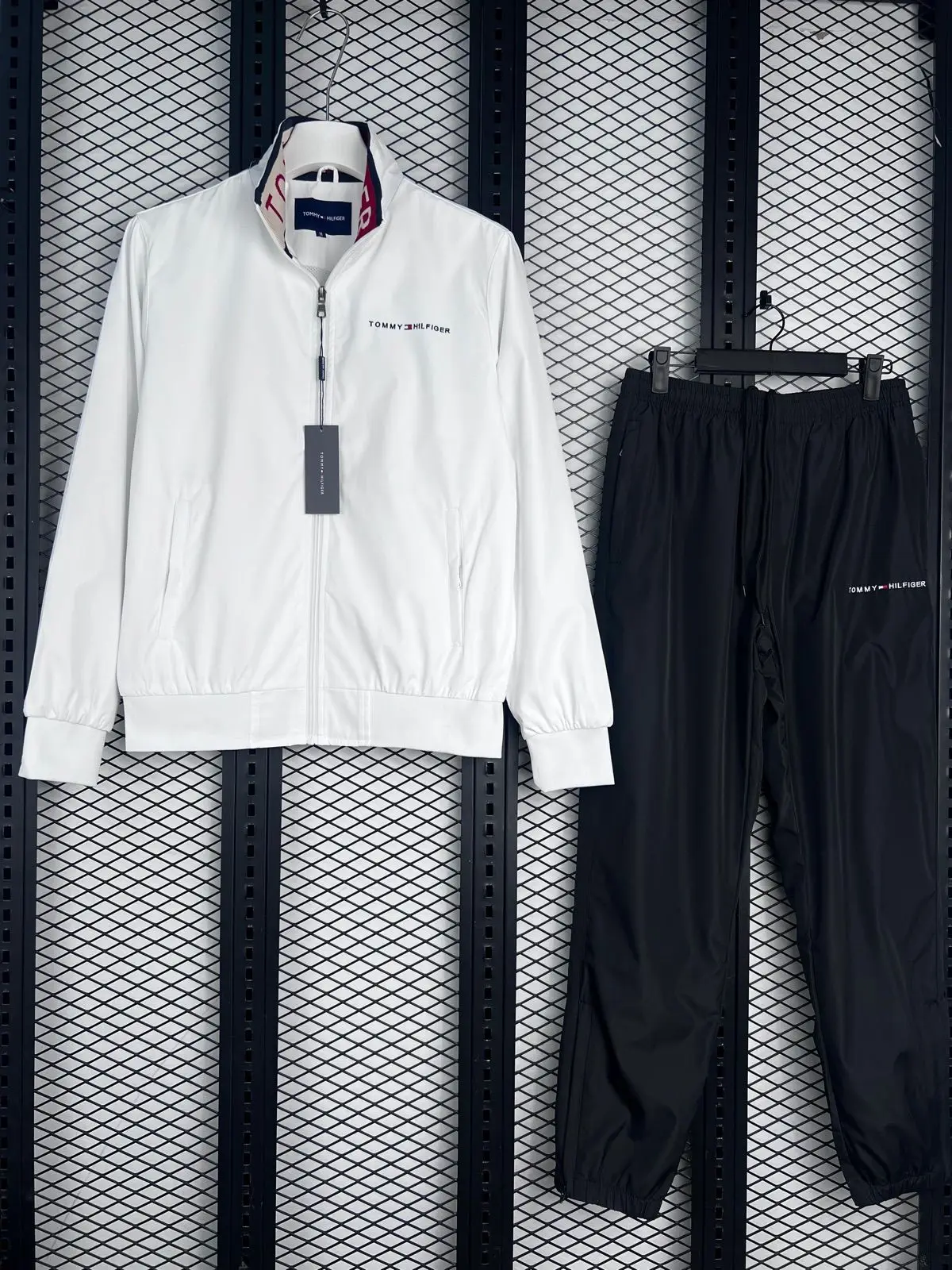 Tommy Hilfiger White Zip-Up Track Jacket