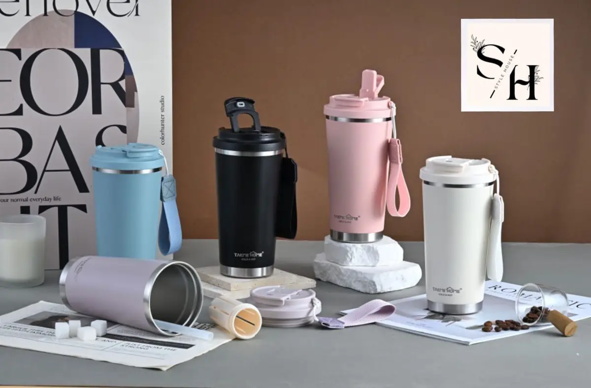 TAKE IT HOME Light Blue Insulated Travel Mug
