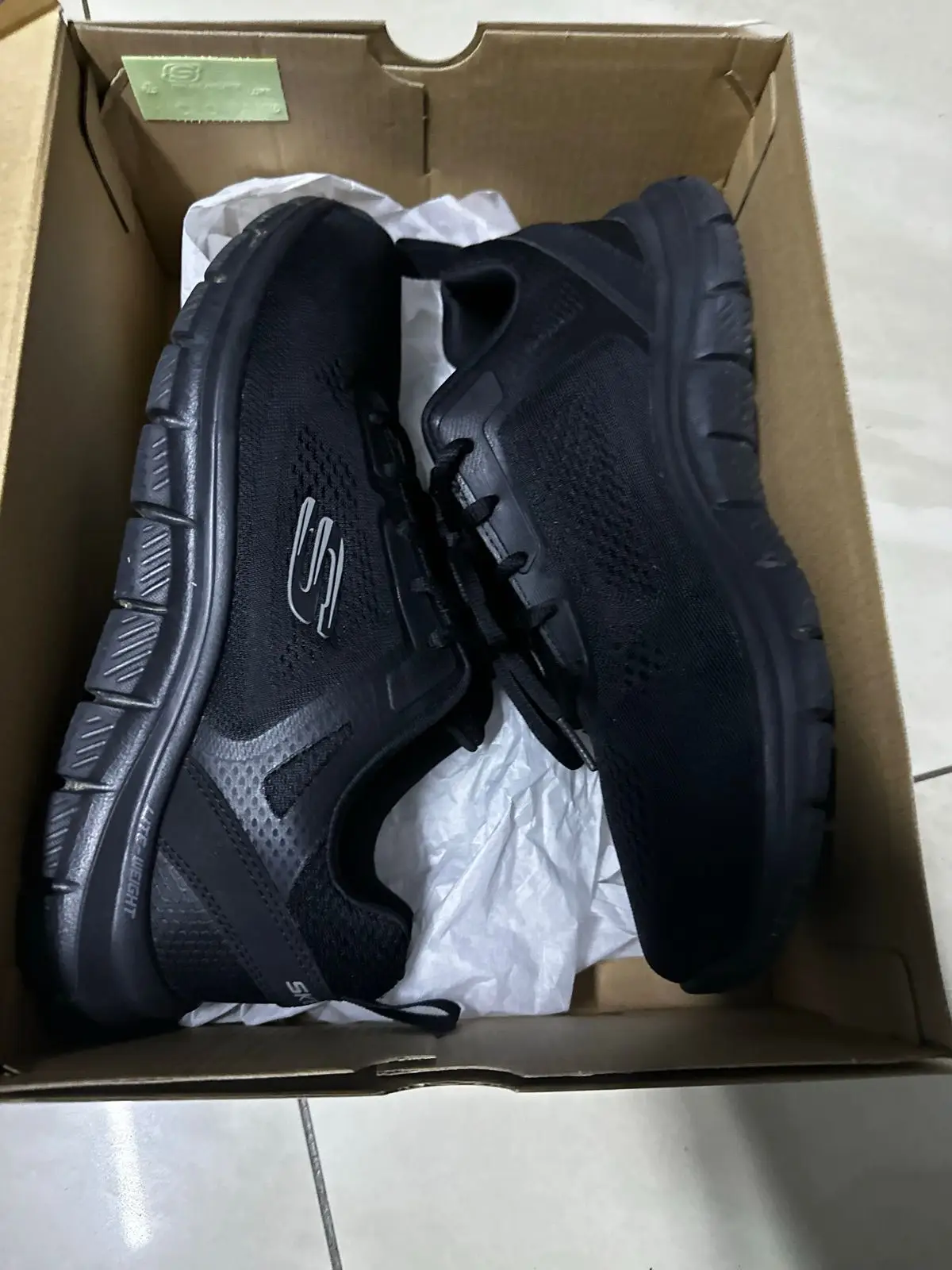 Skechers Sport Memory Foam Black Sneakers