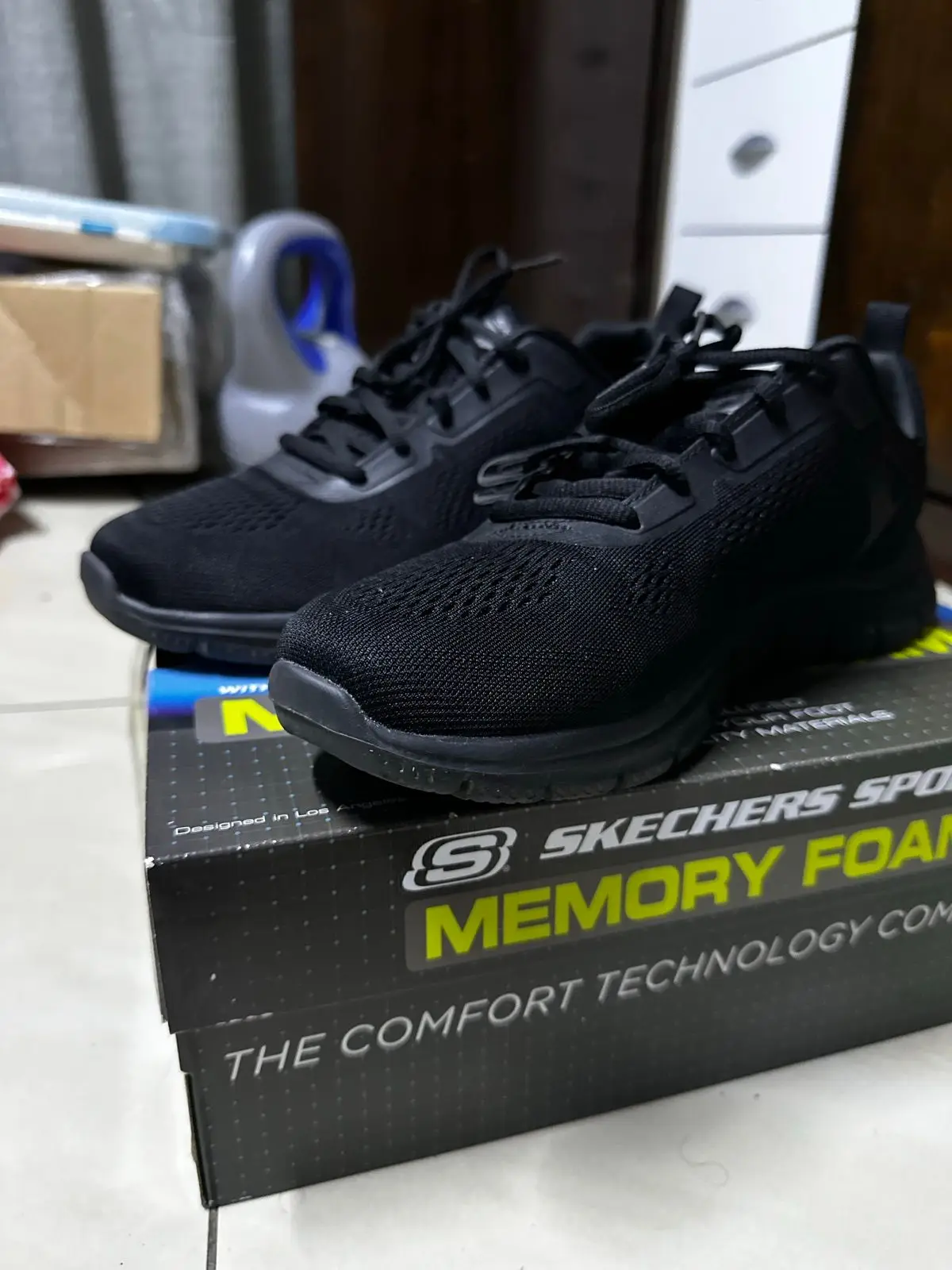 Skechers Sport Memory Foam Black Sneakers