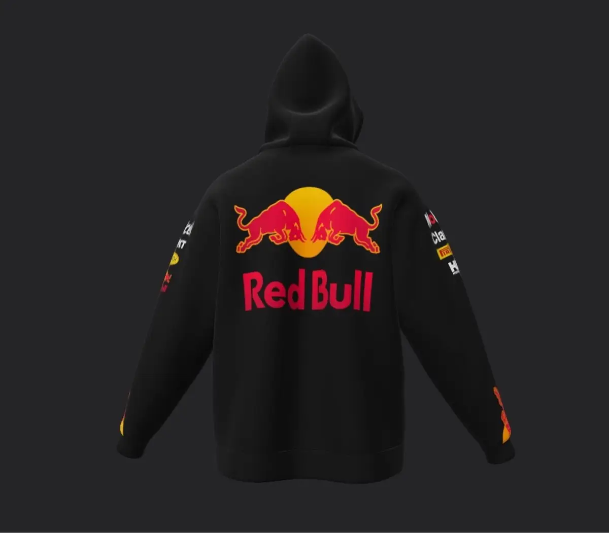 Custom Red Bull Black Hoodie