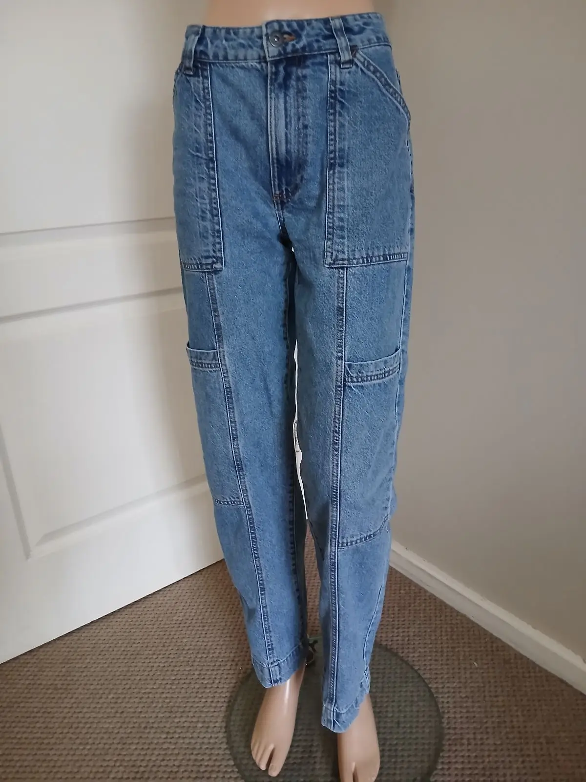 Cotton On Blue Denim Cargo Pants