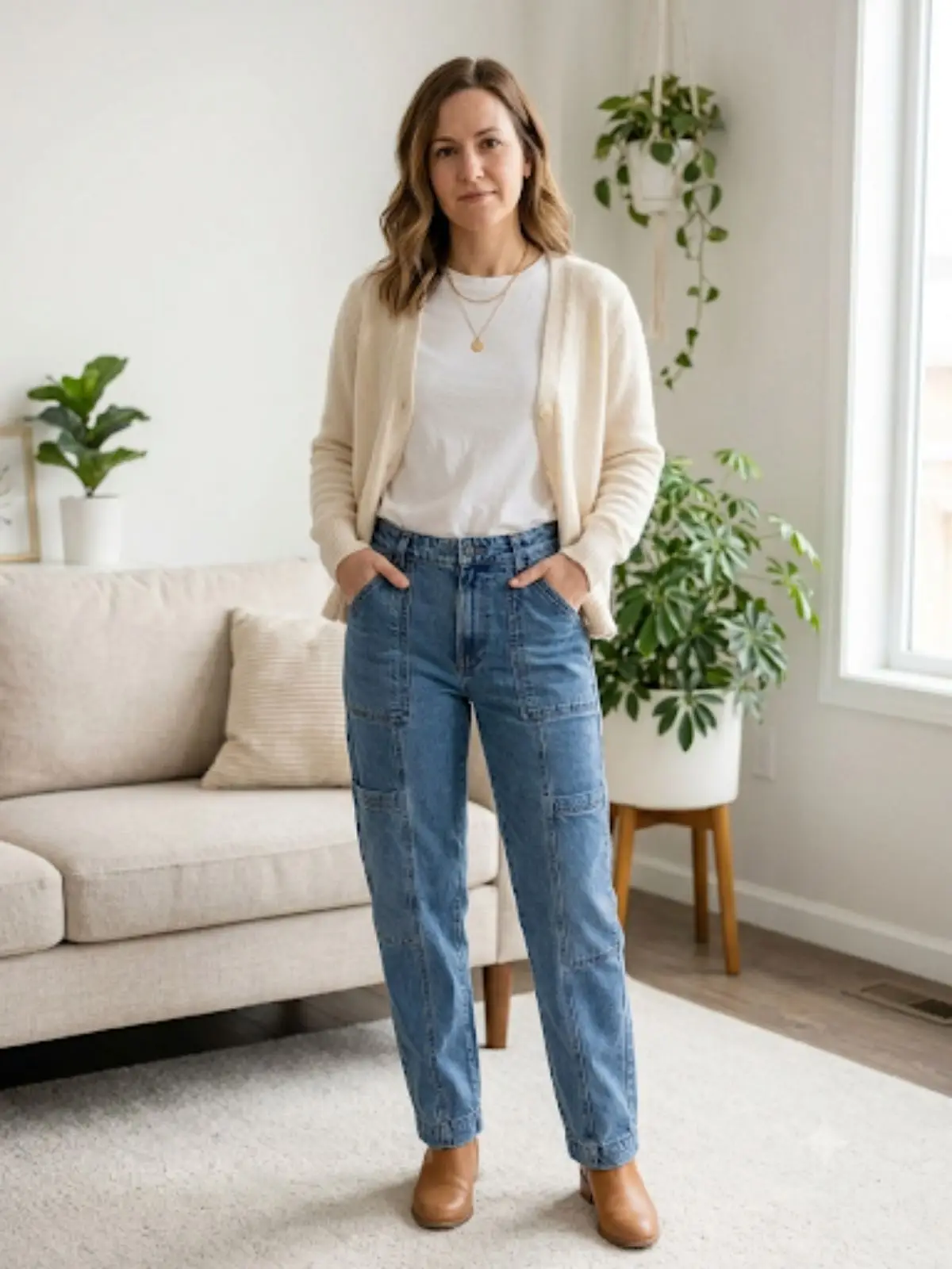 Cotton On Blue Denim Cargo Pants