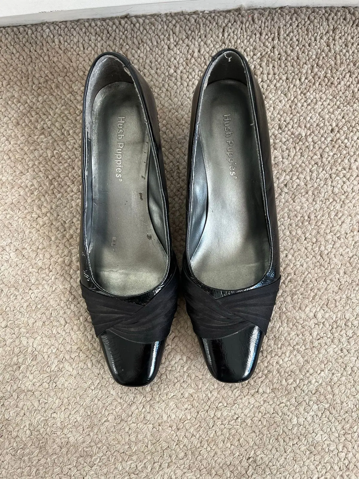 Hush Puppies Black Heels Size 6