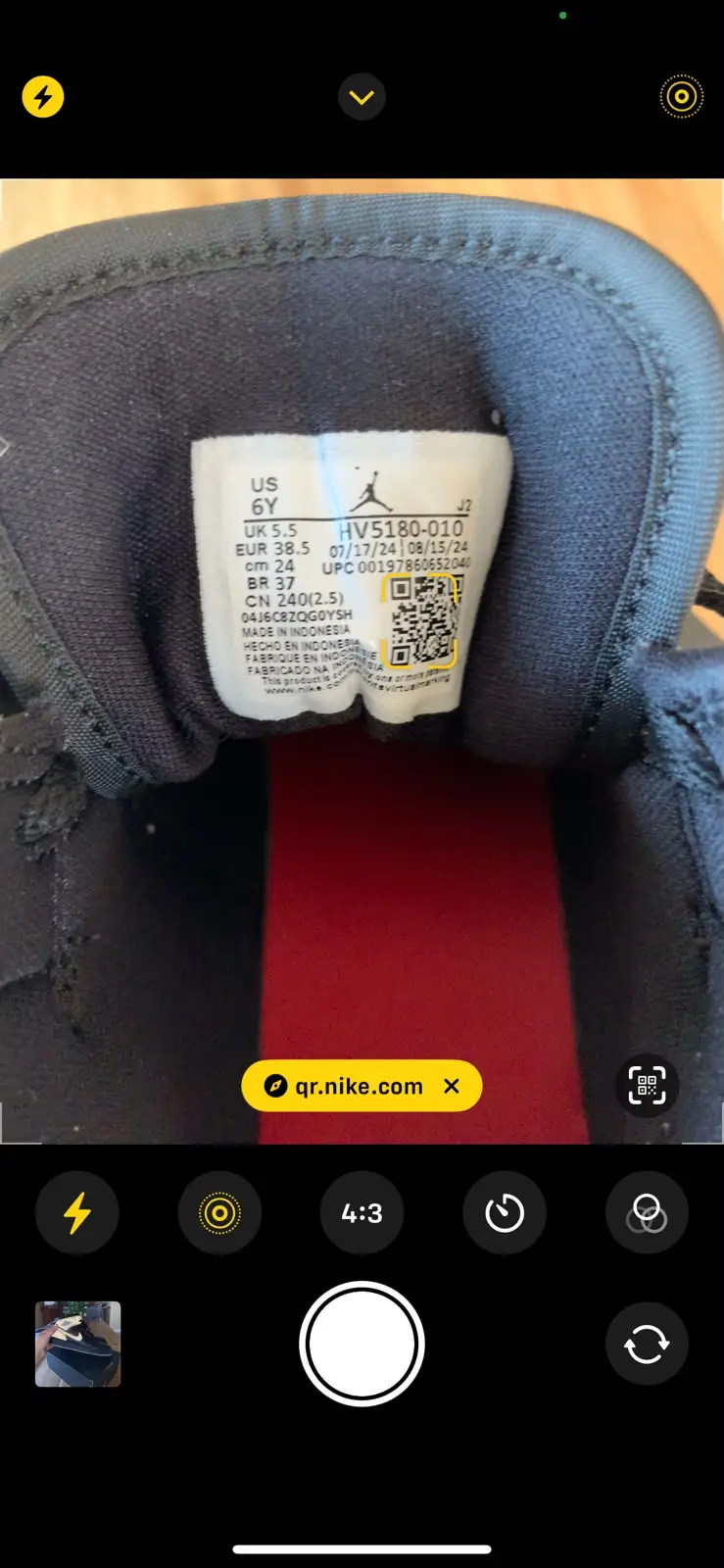 Original Nike Air Jordan 1