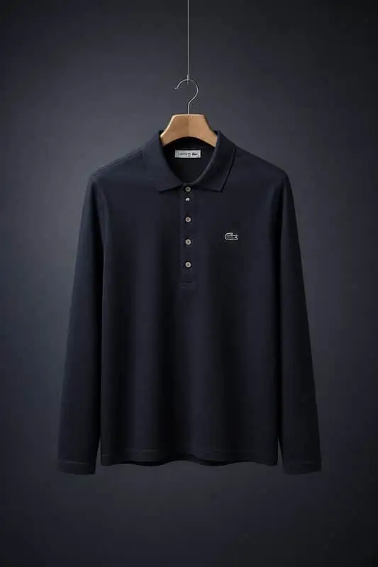 Women's Lacoste Slim Fit Long Sleeve Polo – Navy Blue