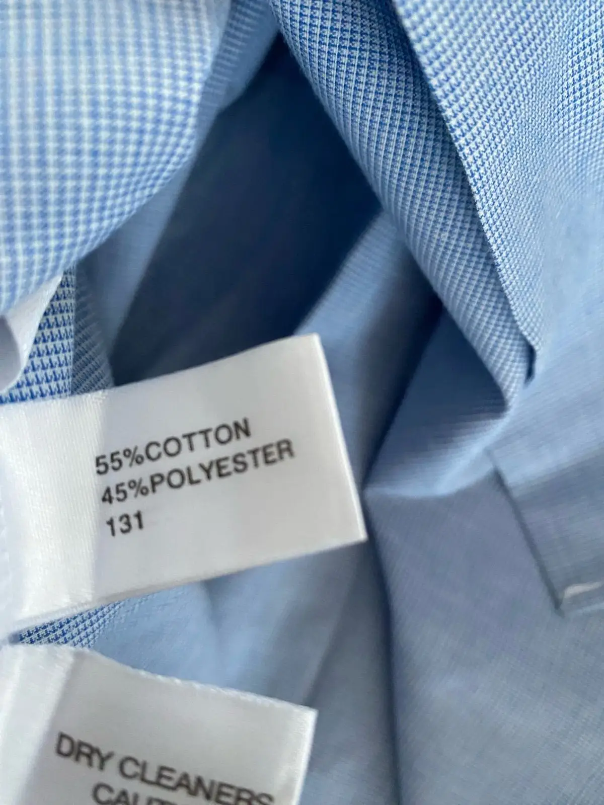 Light Blue Button-Up Shirt with Embroidery