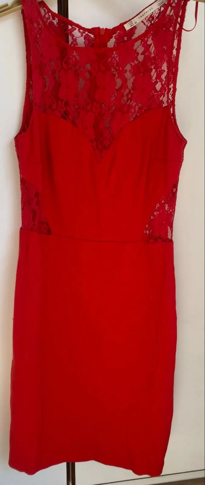 Zara Trafaluc Red Lace Dress