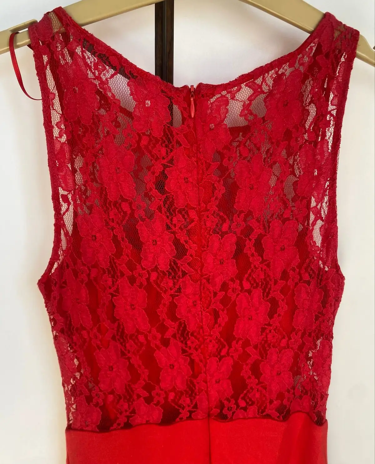 Zara Trafaluc Red Lace Dress