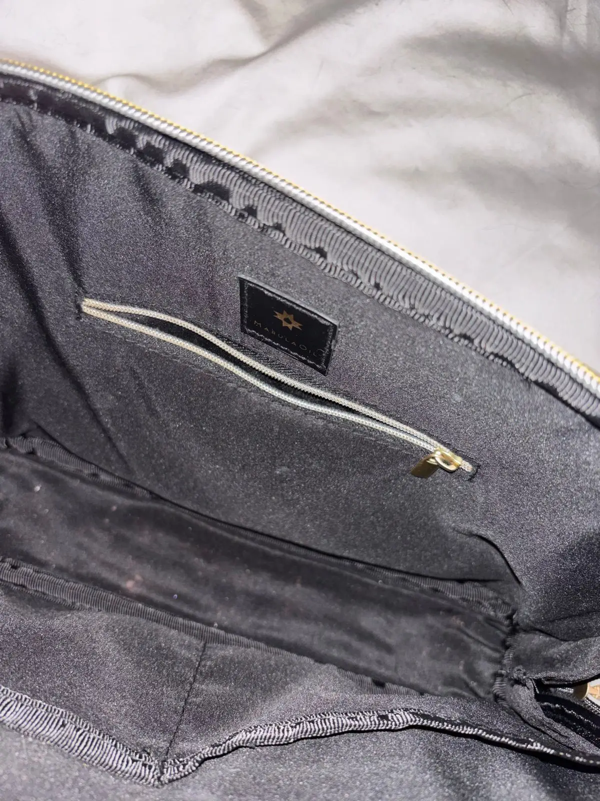 MarulaOil Black Cosmetic Bag