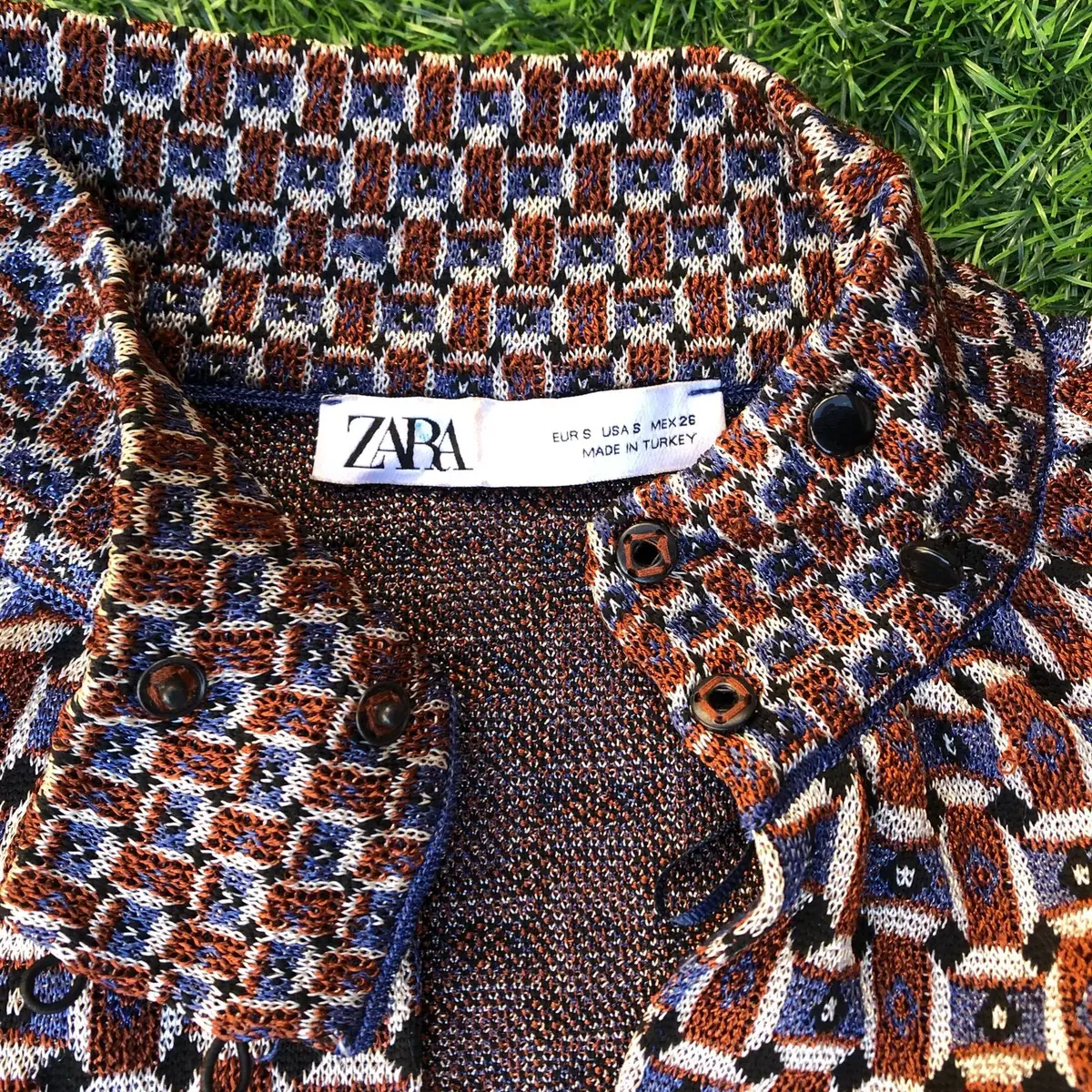 Zara Multicolor Patterned Pullover