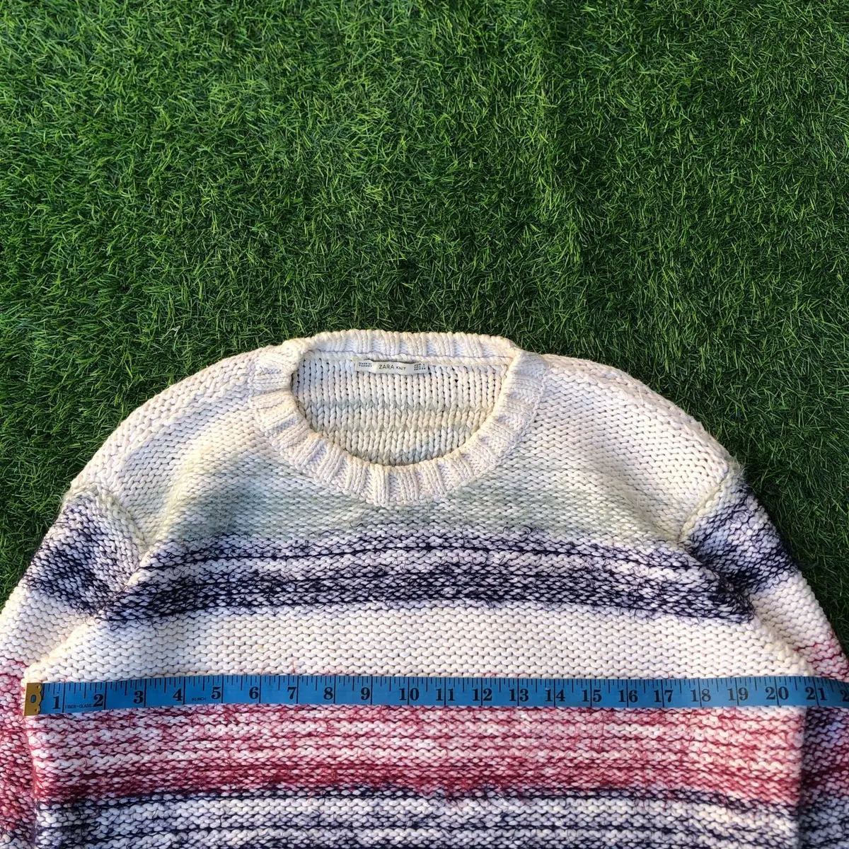 Zara Multicolor Striped Knit Sweater