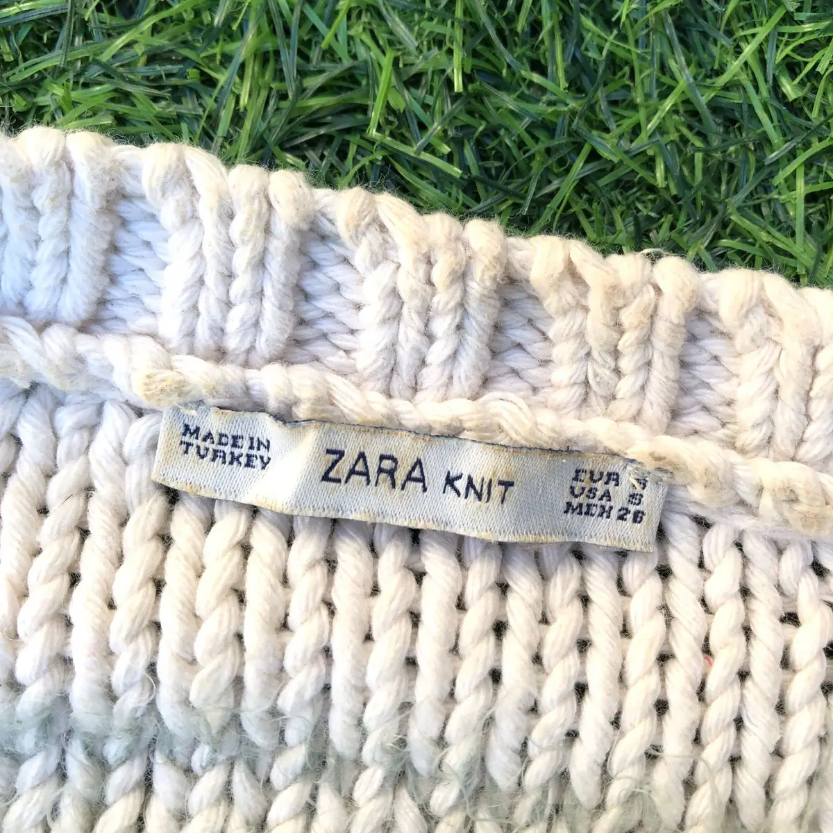 Zara Multicolor Striped Knit Sweater