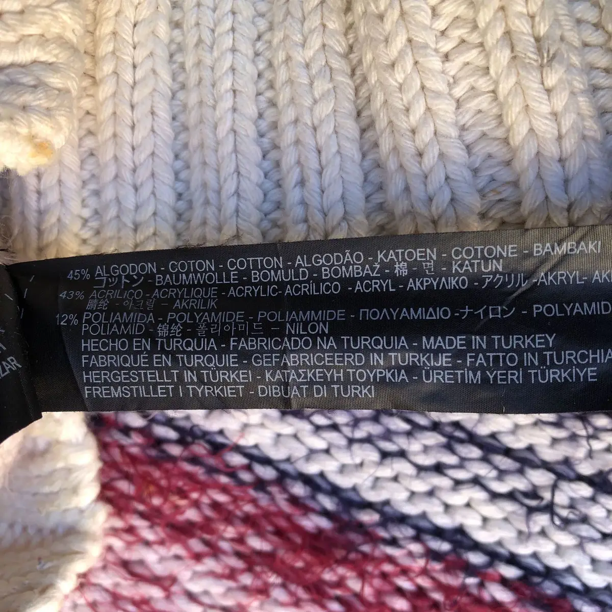 Zara Multicolor Striped Knit Sweater