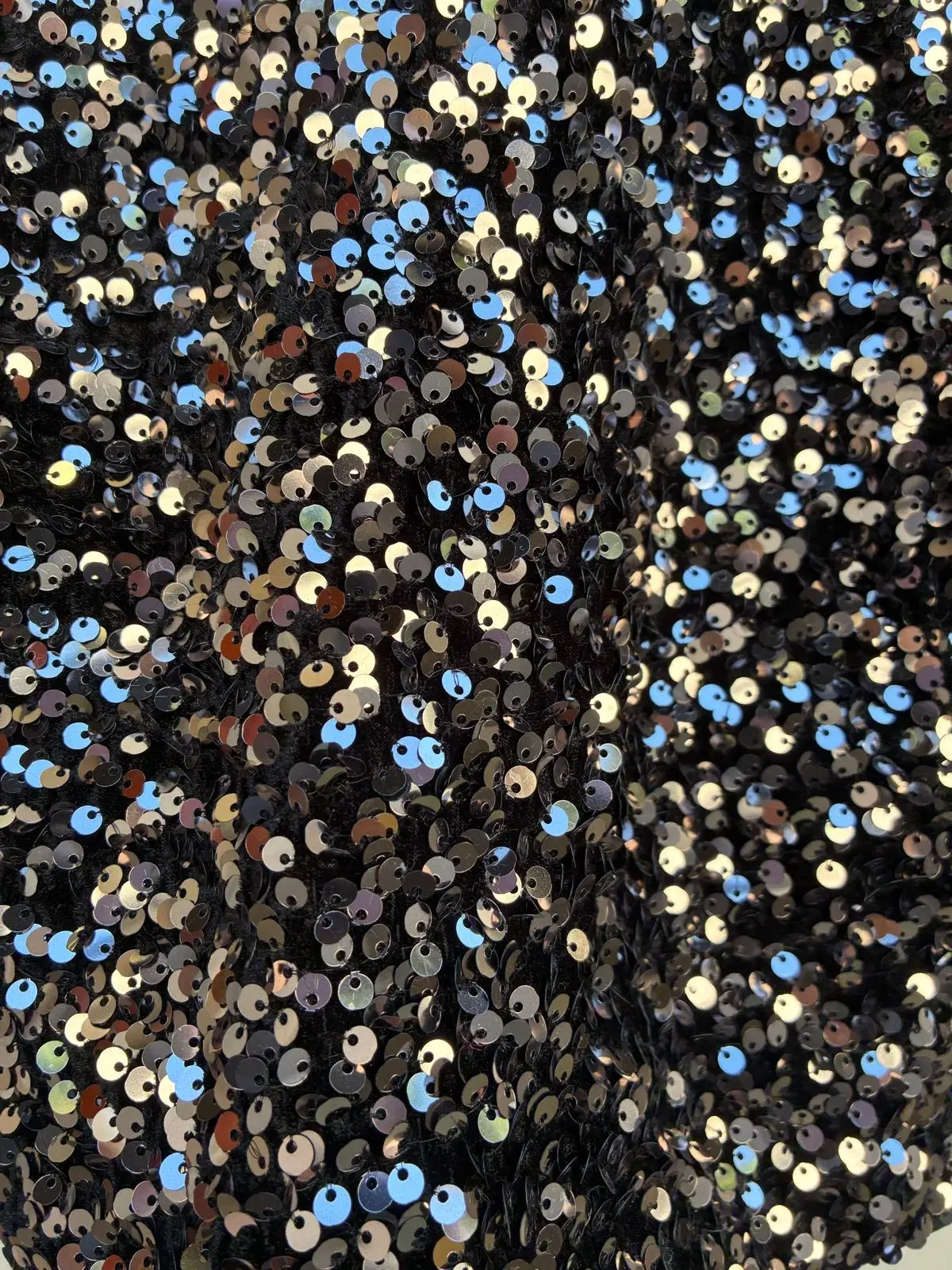 H&M Black Sequined Sleeveless Top