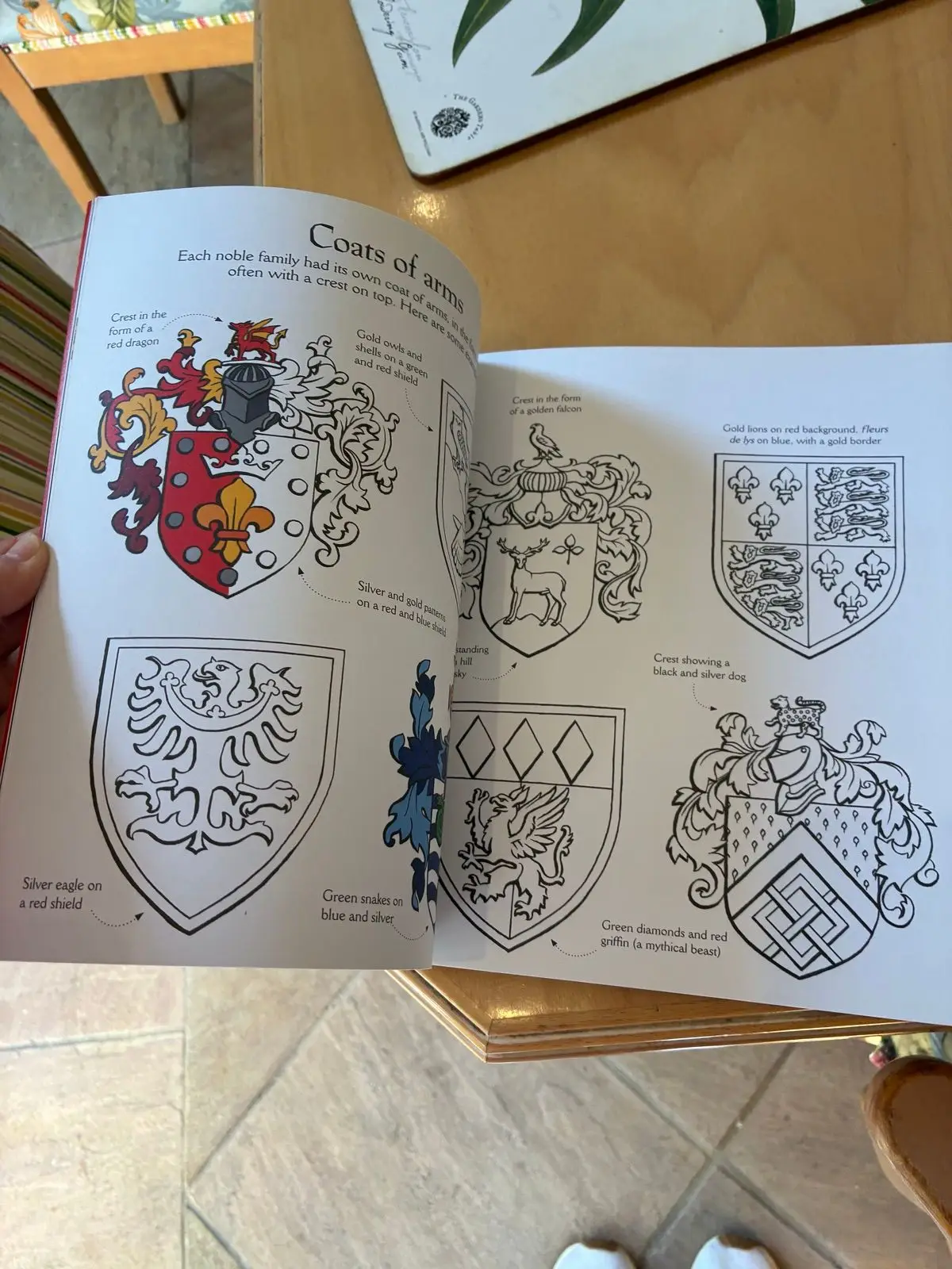 Usborne Medieval Patterns to Colour Book