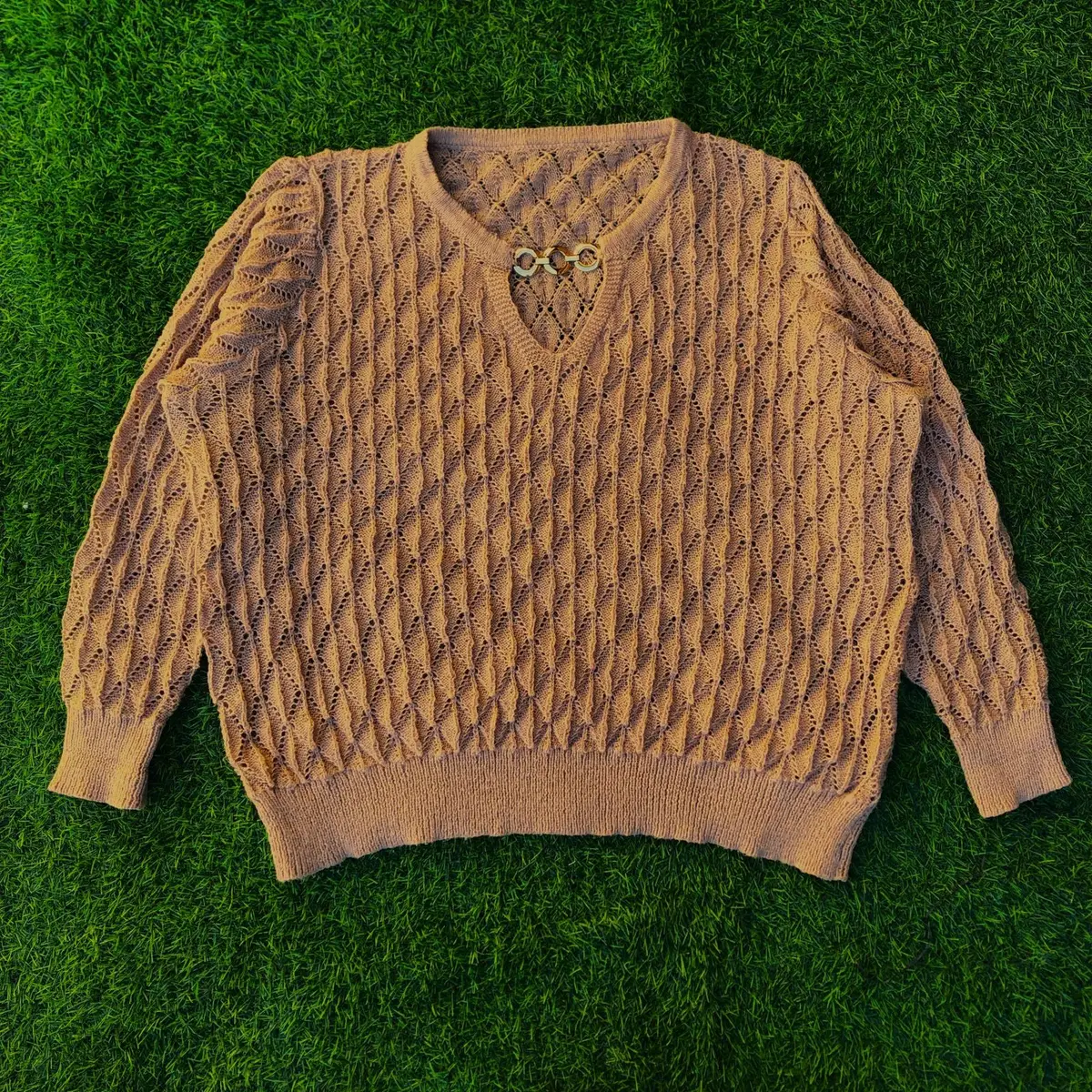 Shein Brown Knitted Sweater