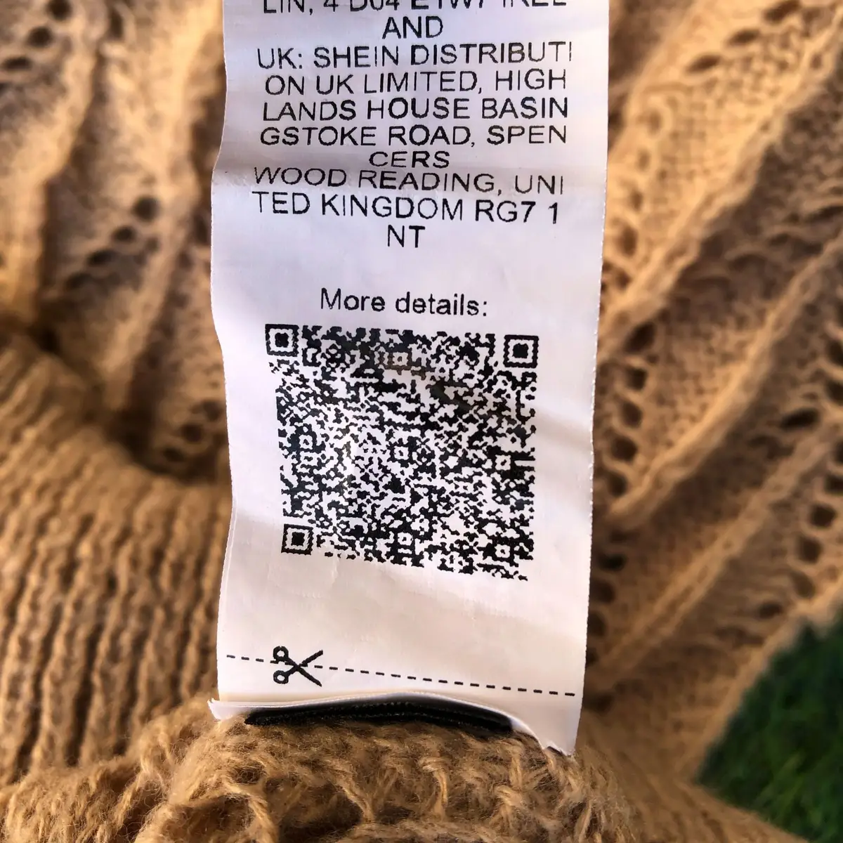 Shein Brown Knitted Sweater