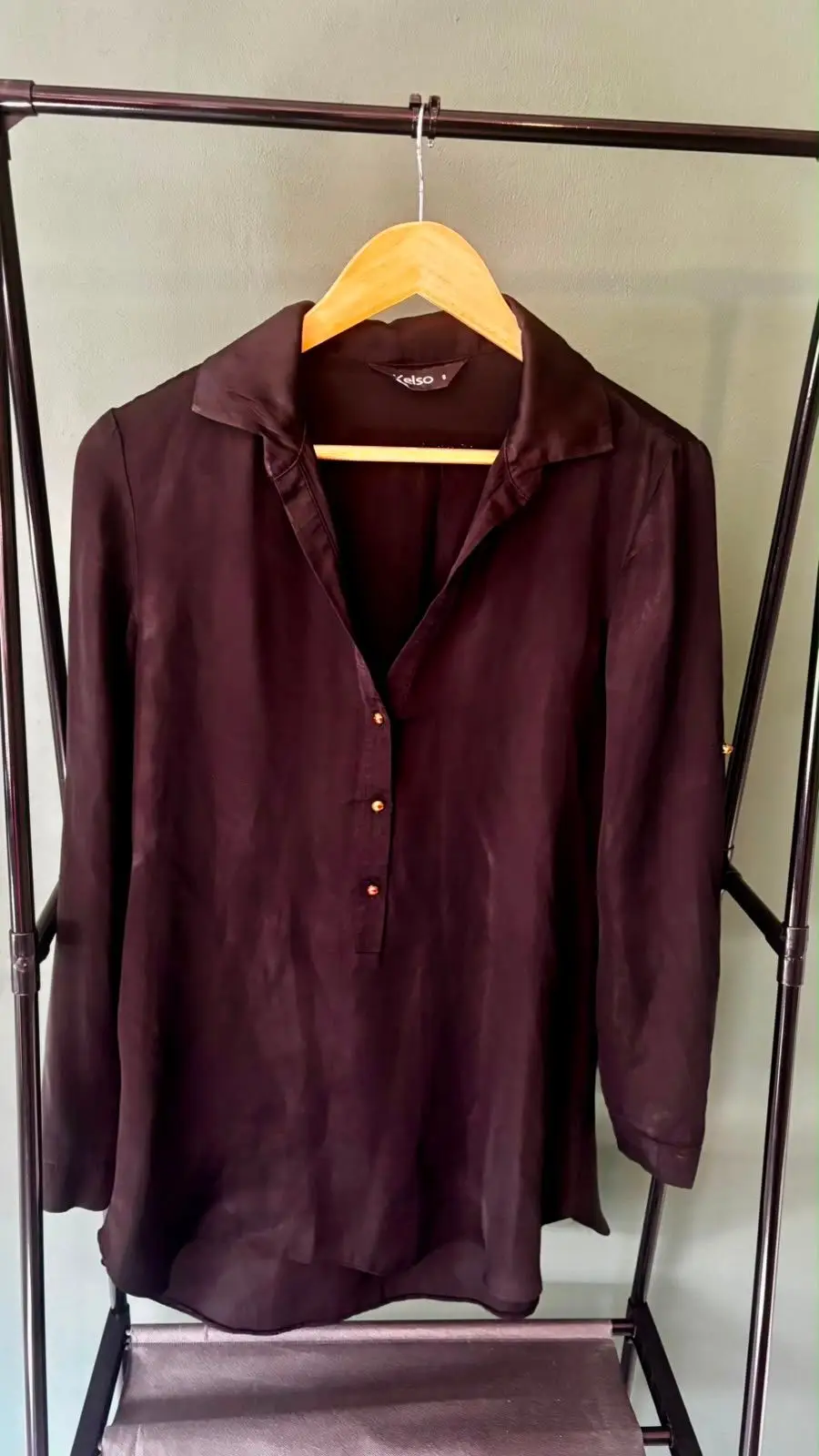Kelso Black Long Sleeve Shirt