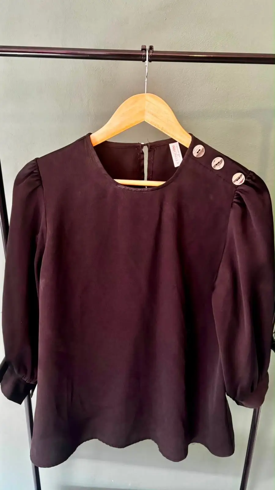 Foschini Black Top with Button Details