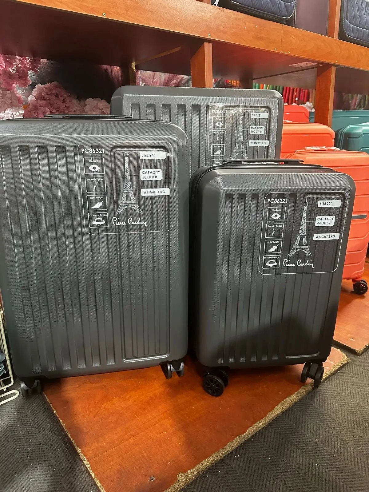 Pierre Cardin 20" Grey Luggage