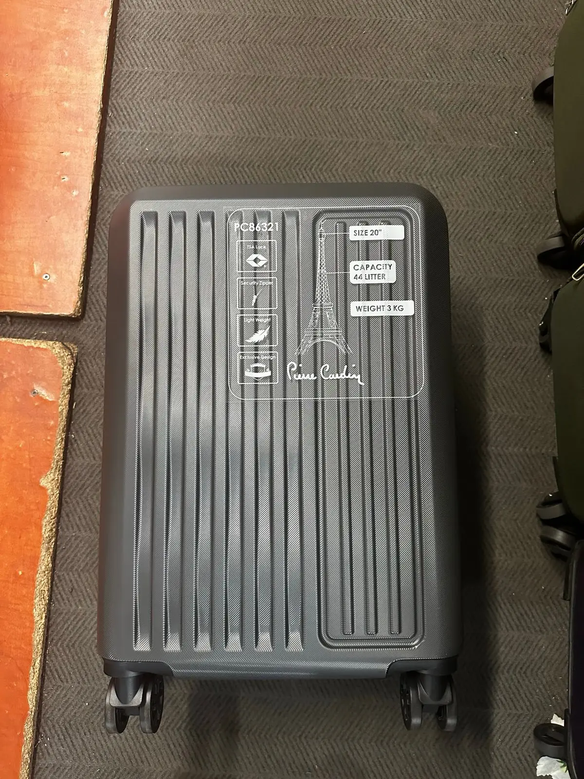 Pierre Cardin 20" Grey Luggage