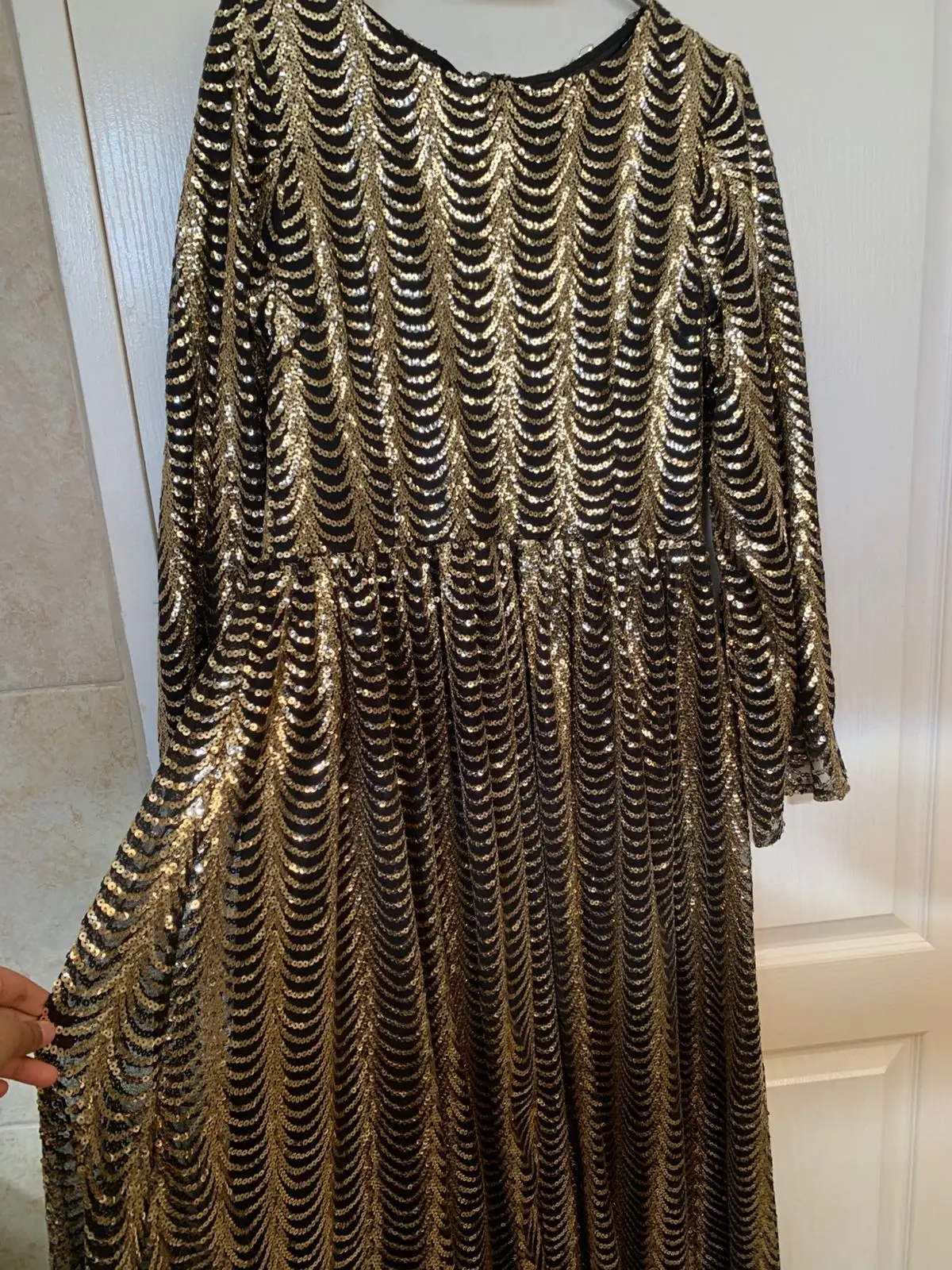 Long Sequined Dress