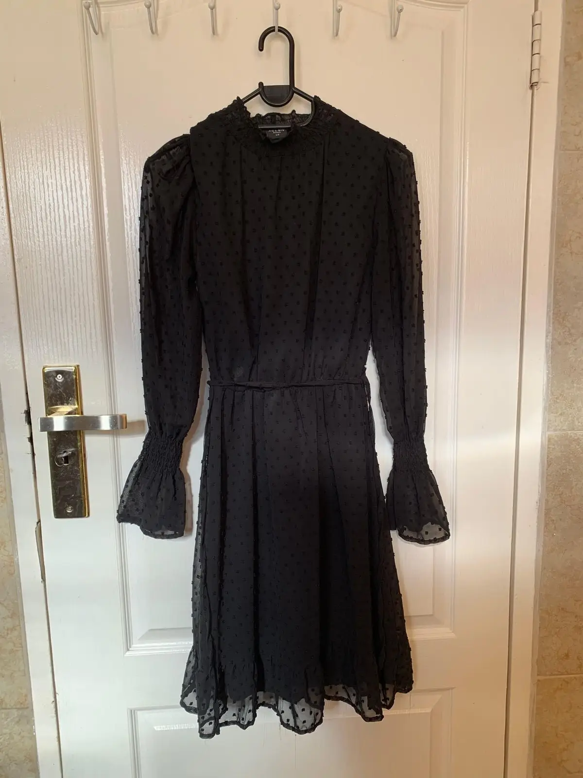 Black Puff Sleeve Dress