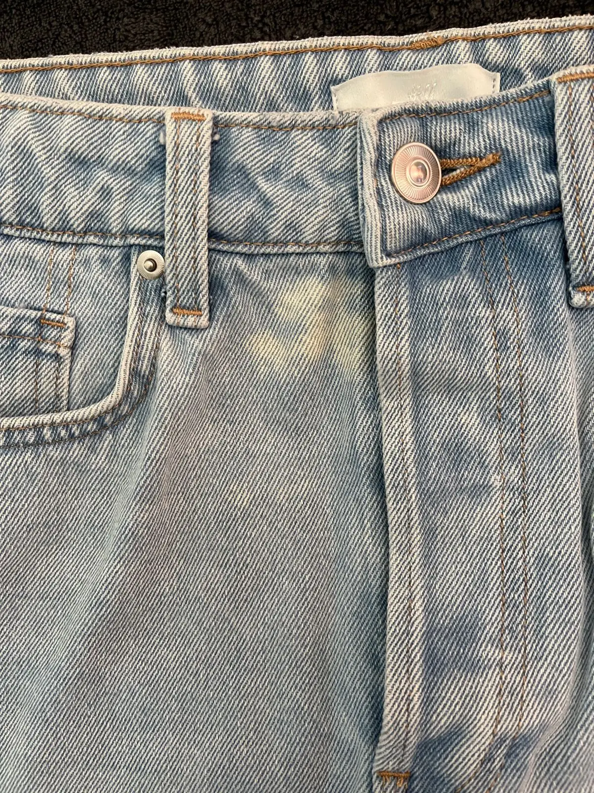 H&M Light Blue Denim Skirt