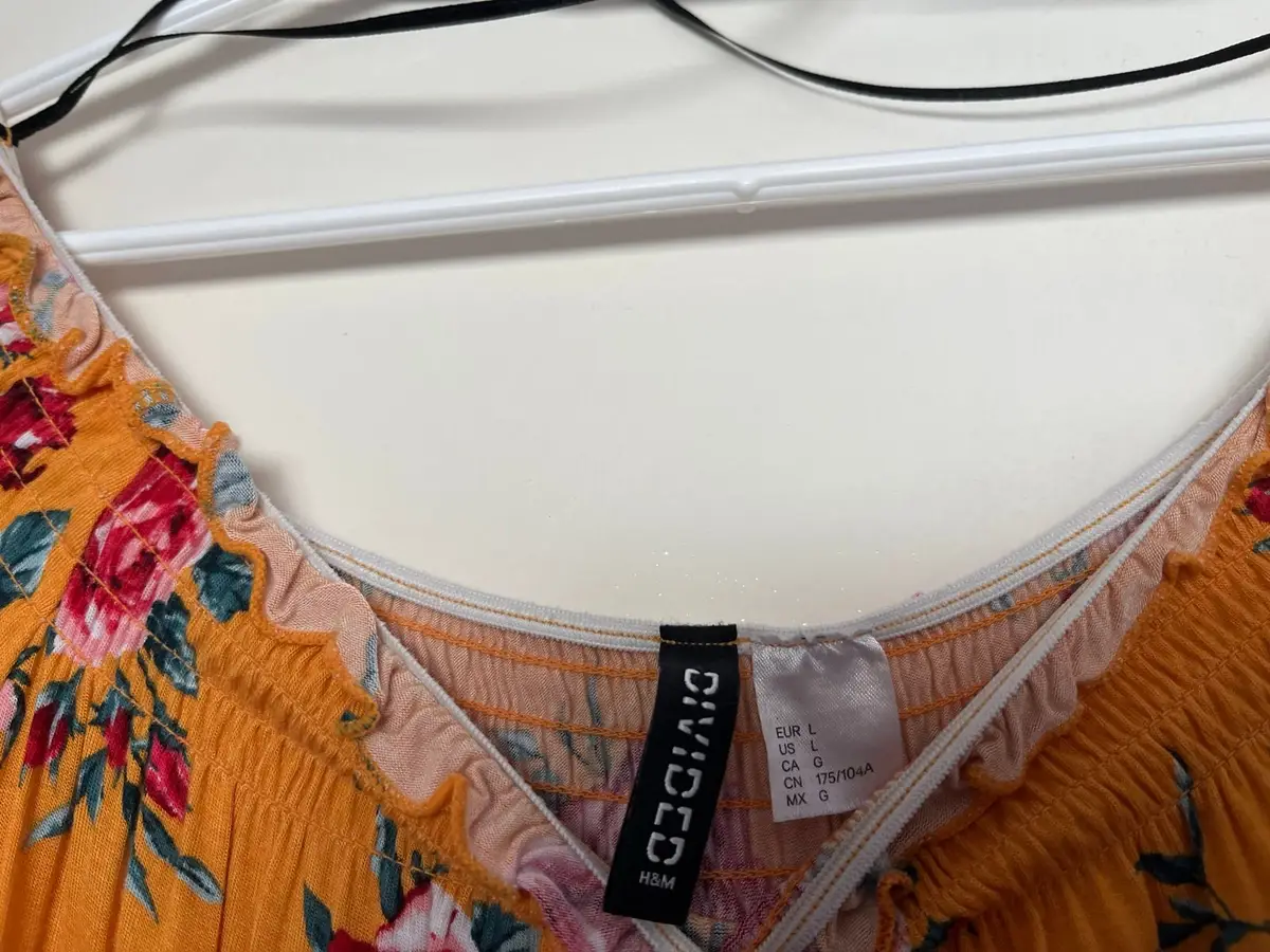 H&M Floral Yellow Top