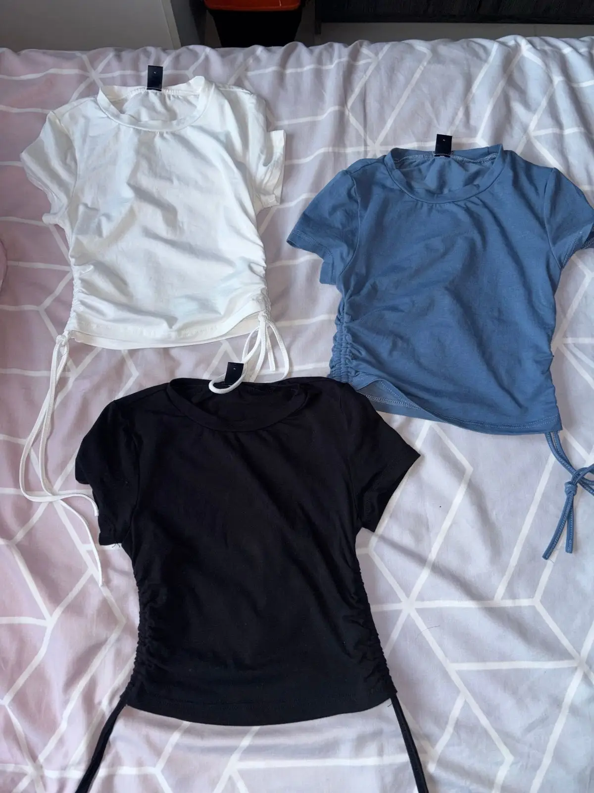 Shein White Short-Sleeve Top