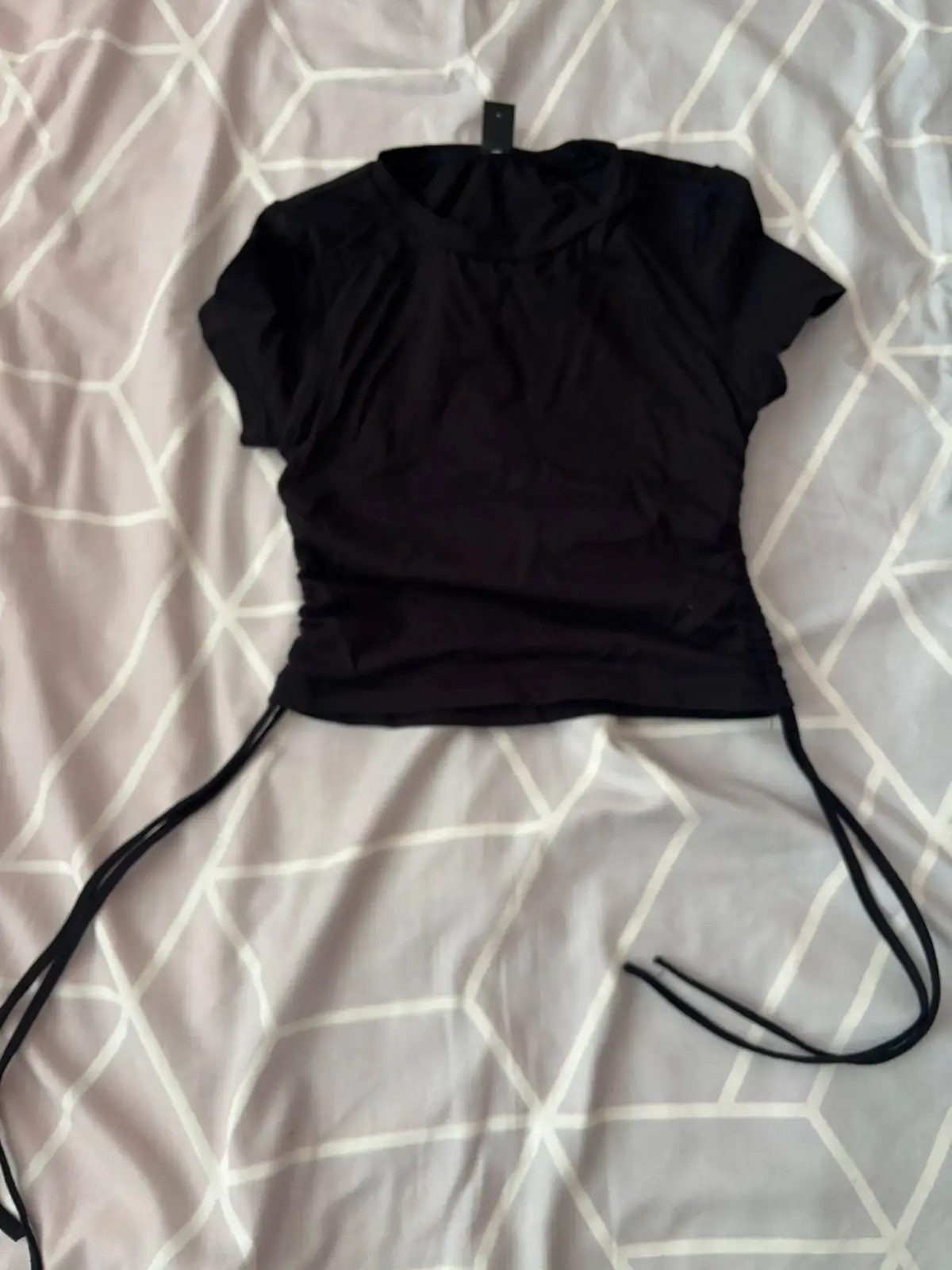 Shein White Short-Sleeve Top