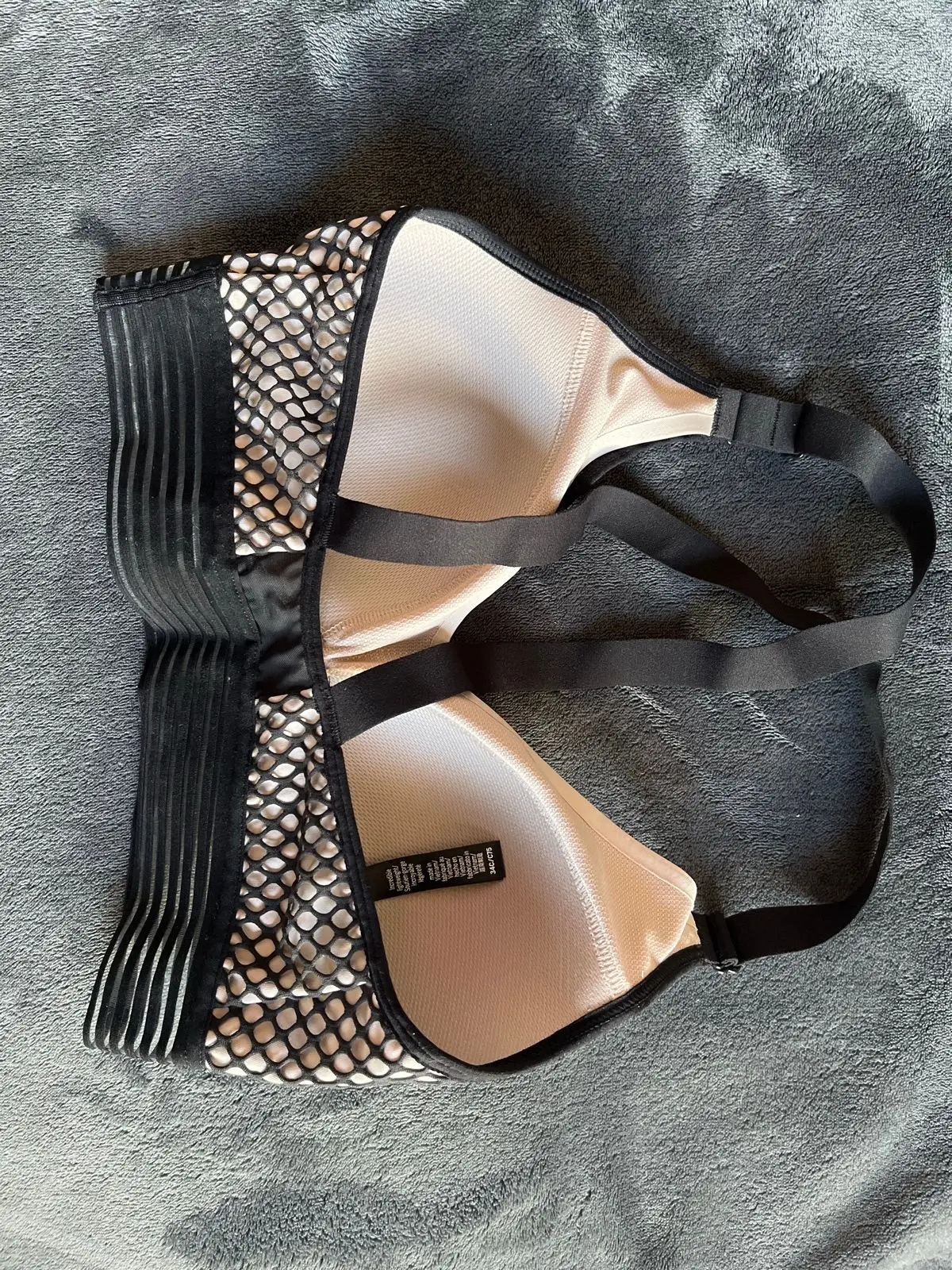 Victoria's Secret Black Mesh Bra Size 34