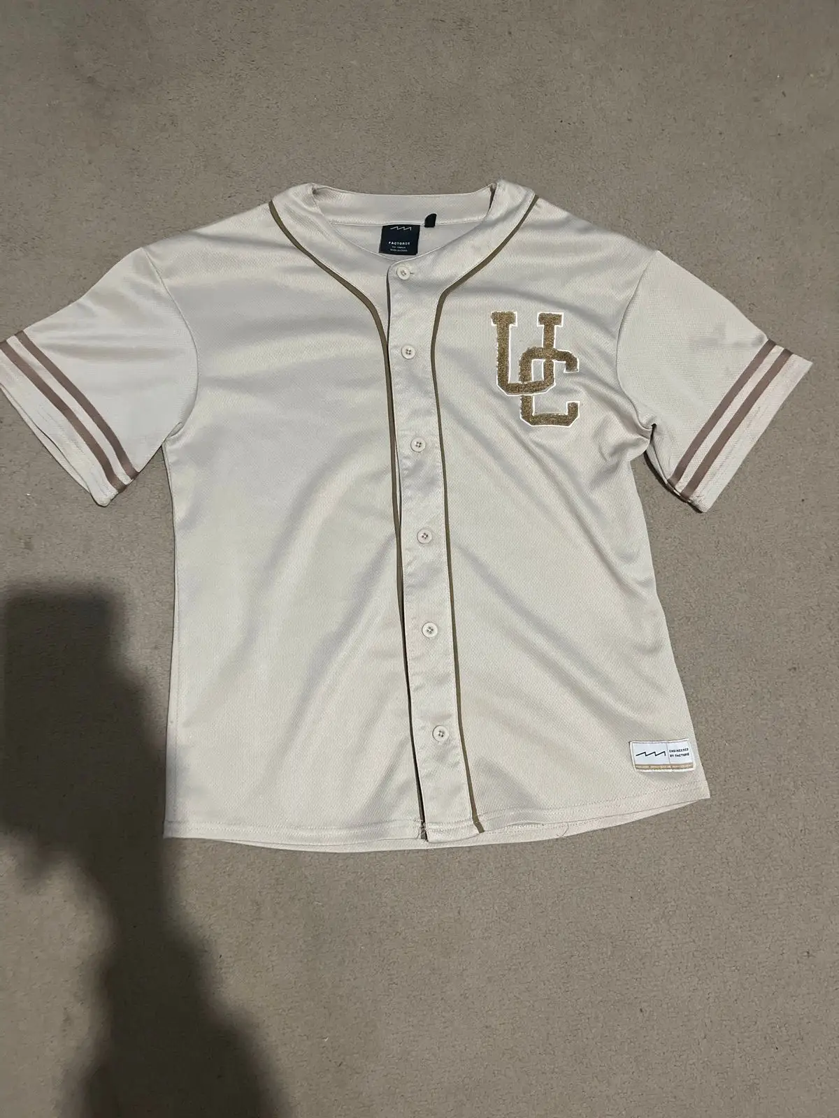 Factorie Beige Baseball Jersey