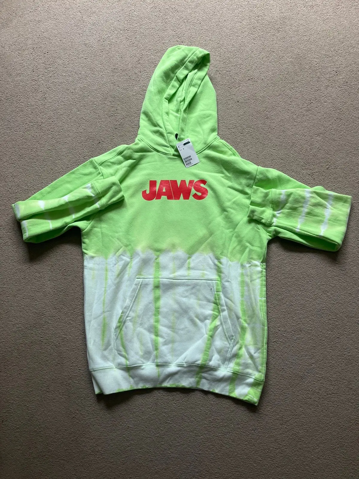 H&M Green Tie-Dye Jaws Hoodie