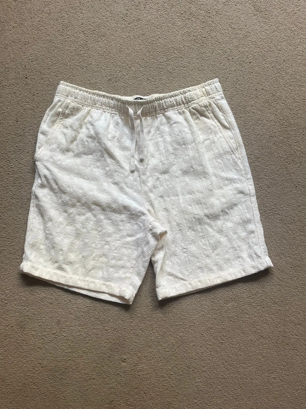 Mr Price White Textured Shorts Size S