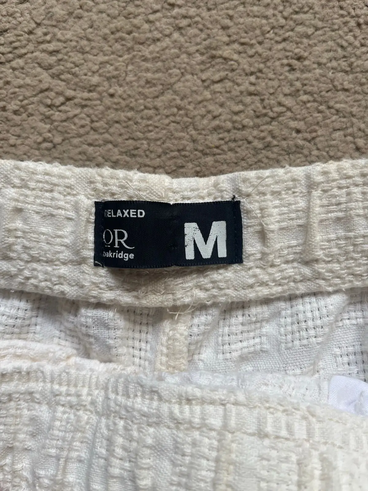 Mr Price White Textured Shorts Size S