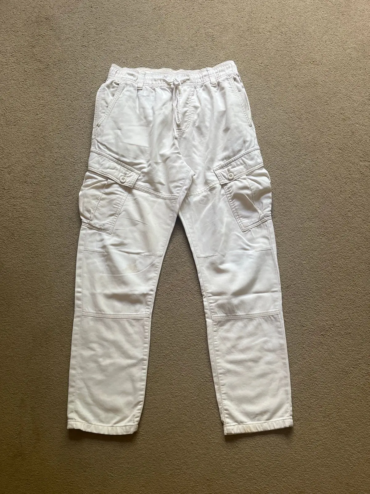 Cotton On White Cargo Pants Size S