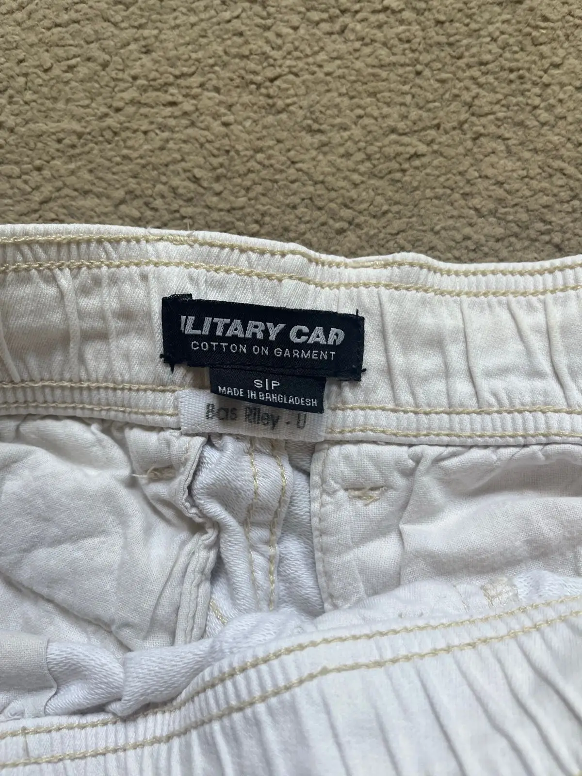 Cotton On White Cargo Pants Size S