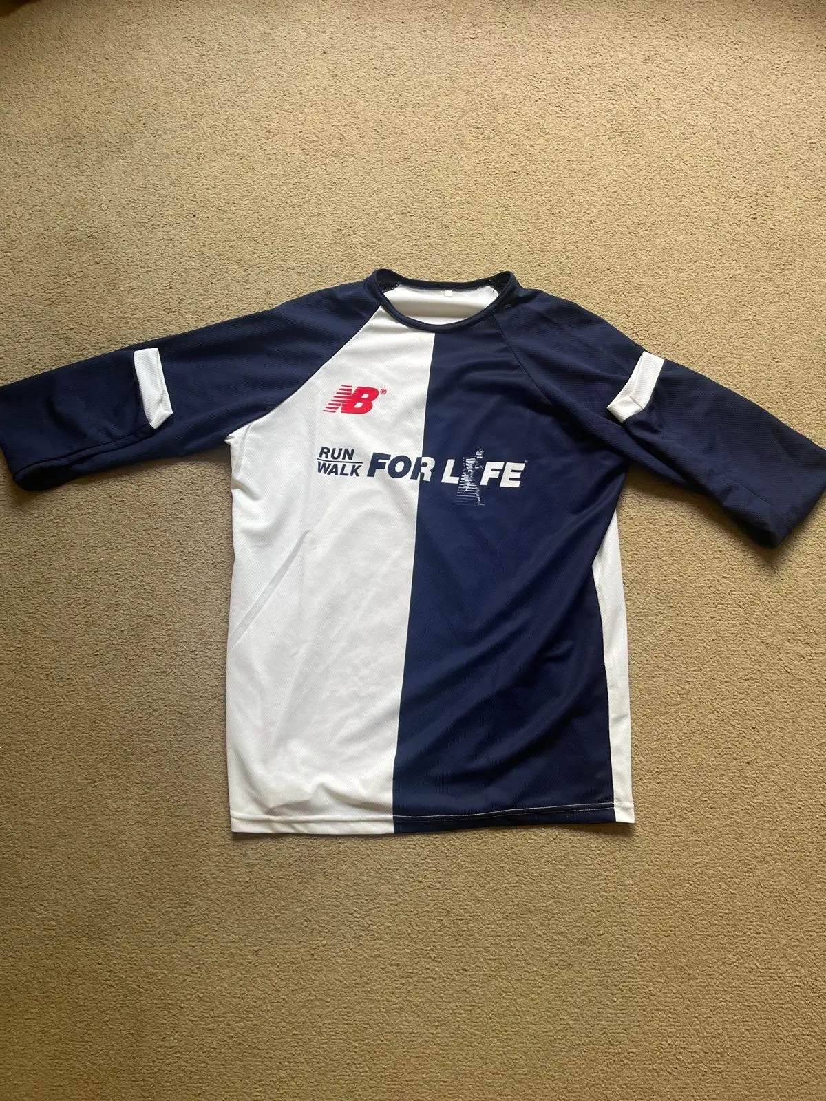 New Balance Run Walk For Life Raglan T-Shirt Navy S